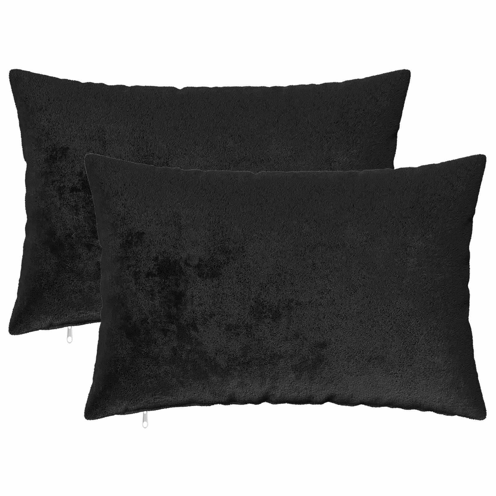 Kussensloop 2 pcs HEERLEN Zwart 40 x 60 cm Flanel image 1
