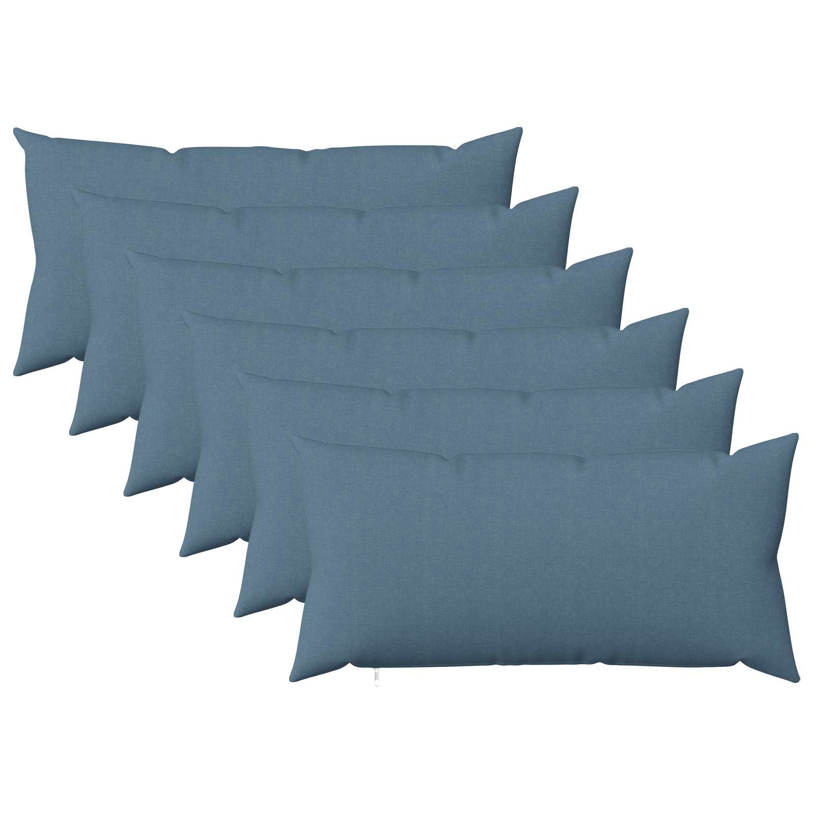 Kussensloop 6 st HEERLEN Jeans Blauw 40 x 70 cm Stof image 1
