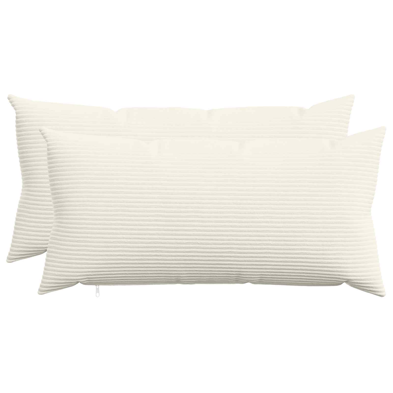 Kussensloop 2 pcs HEERLEN Crèmekleurig 40 x 70 cm corduroy image 1