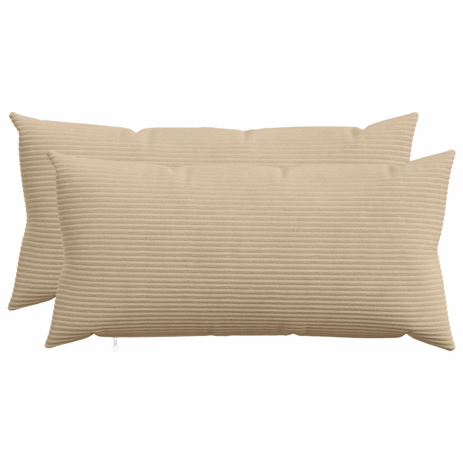 vidaXL Pudebetræk 2 pcs HEERLEN Gråbrun 40 x 70 cm cordfløjl