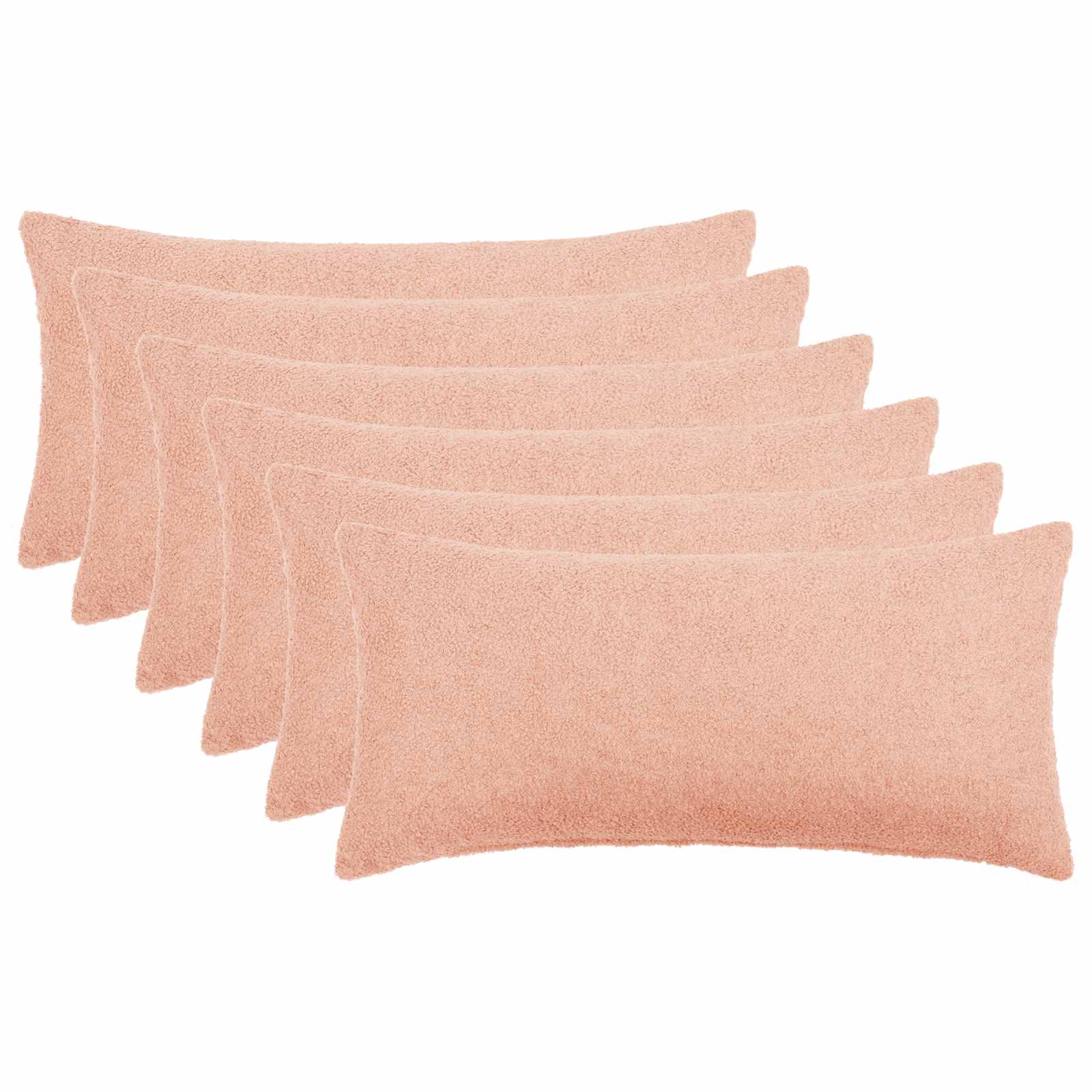 Kussensloop 6 pcs HEERLEN Roze 40 x 70 cm Bouclé image 1