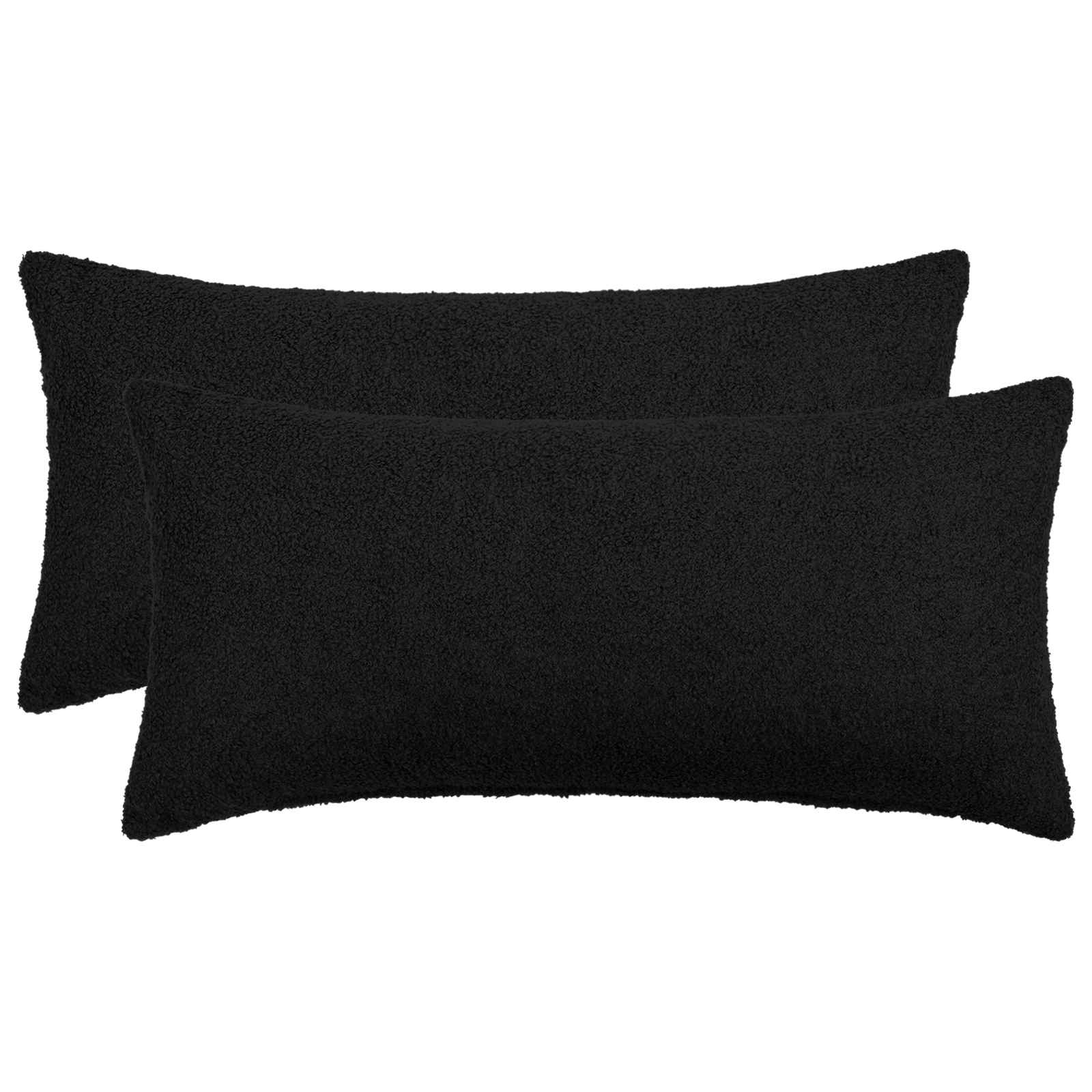 Kussensloop 2 pcs HEERLEN Zwart 40 x 70 cm Bouclé image 1