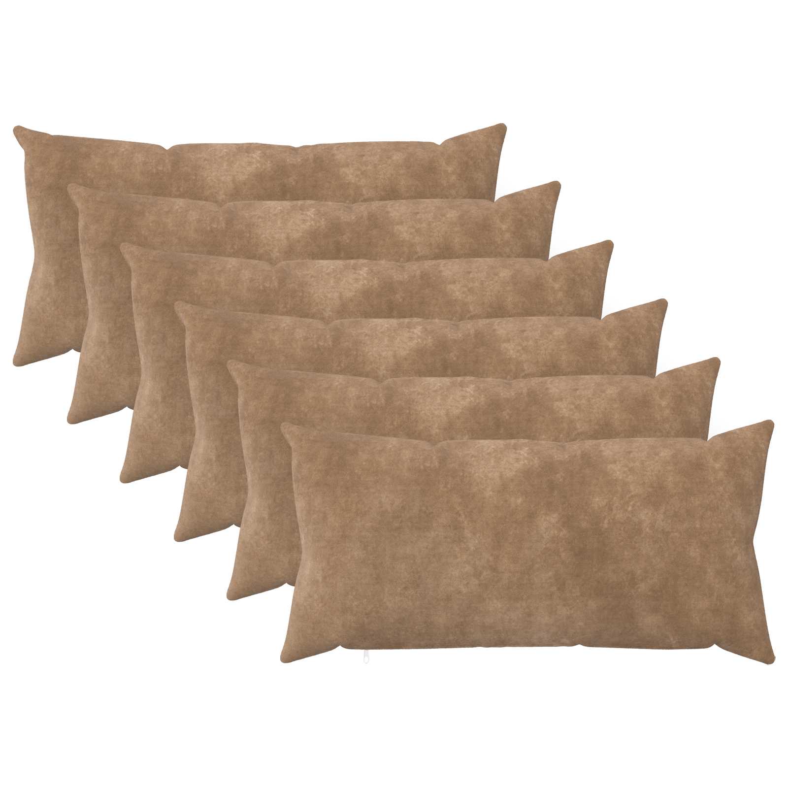 Kussensloop 6 pcs HEERLEN Taupe 40 x 70 cm Microfiber Fleece image 1