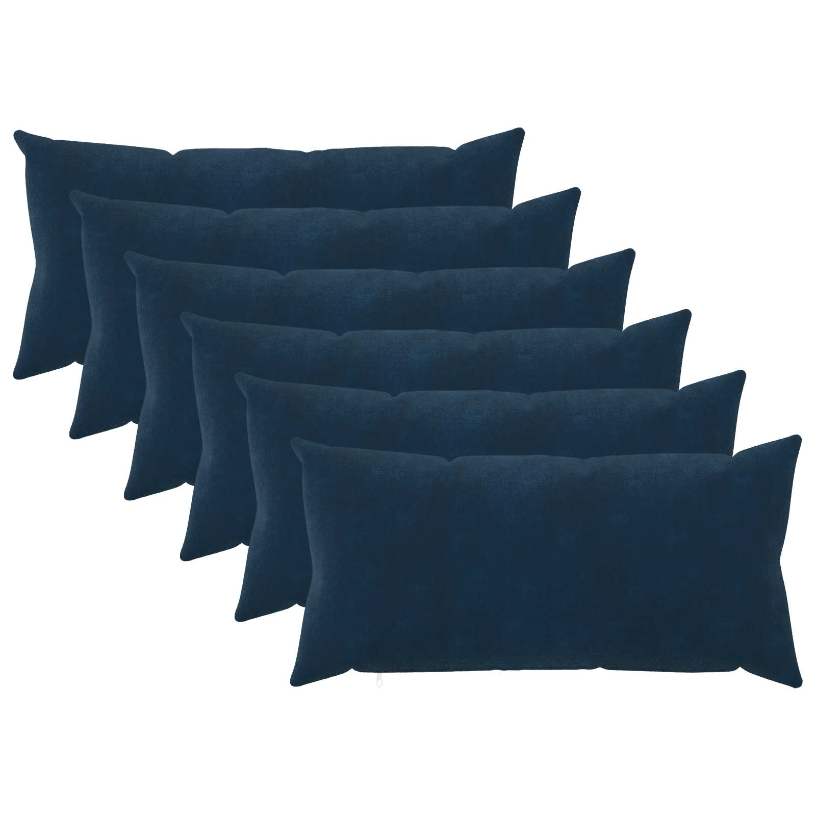 Kussensloop 6 pcs HEERLEN Blauw 40 x 70 cm Microfiber Fleece image 1