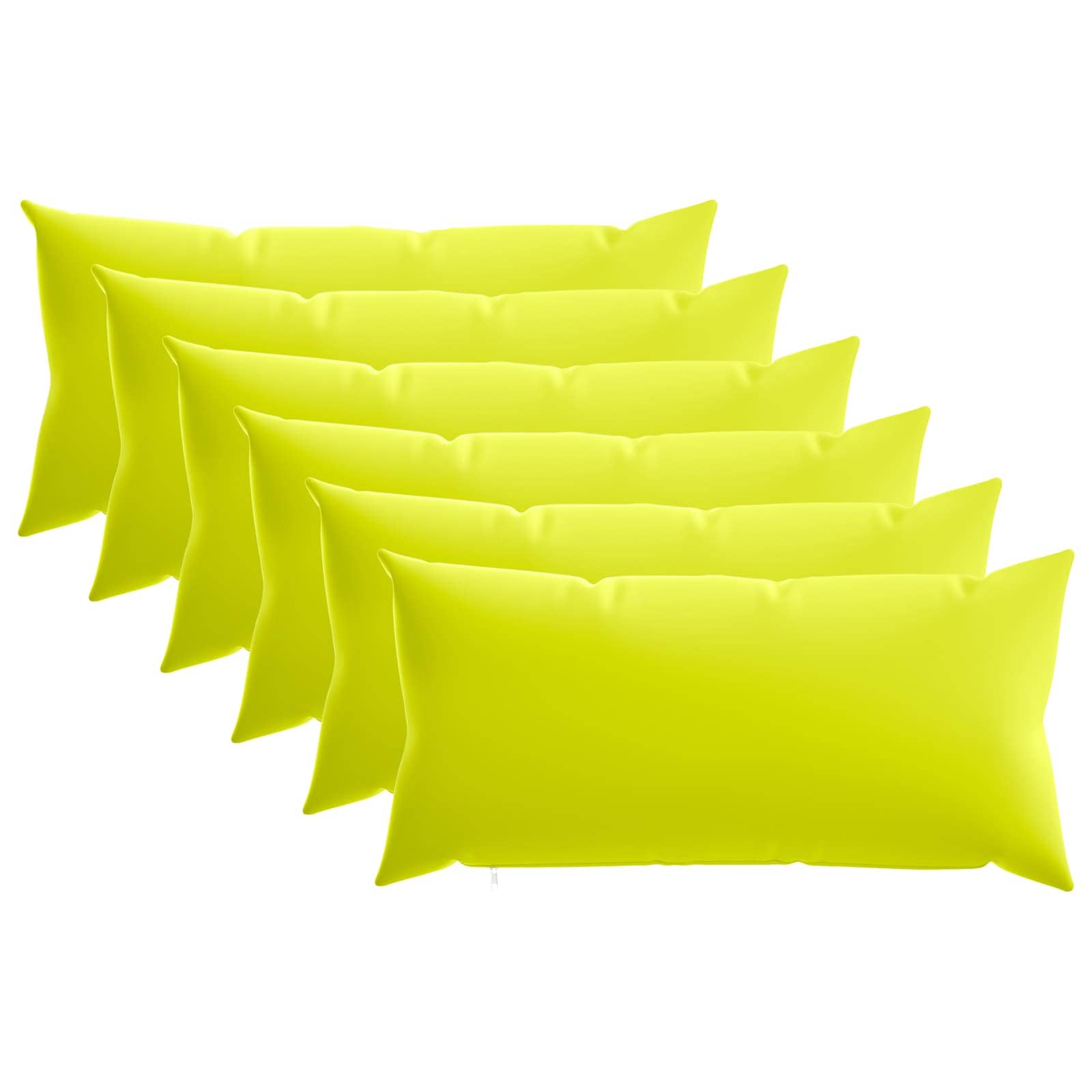 Kussensloop 6 pcs HEERLEN Helder groen 40 x 70 cm Polyester image 1