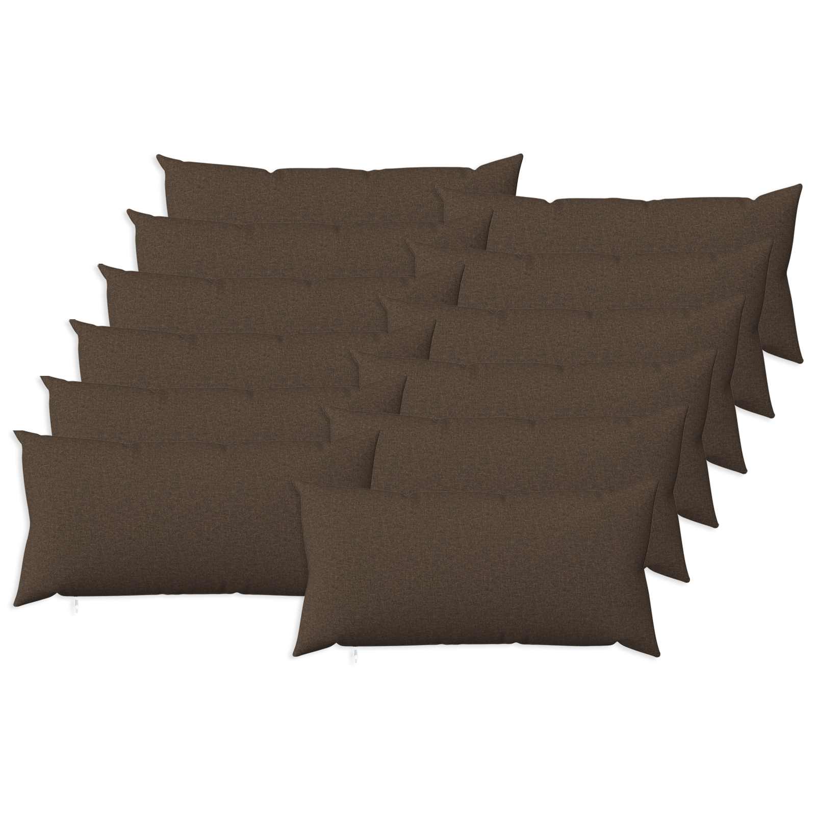Prevleka za blazino 12 kos HEERLEN Taupe 40 x 80 cm Blago