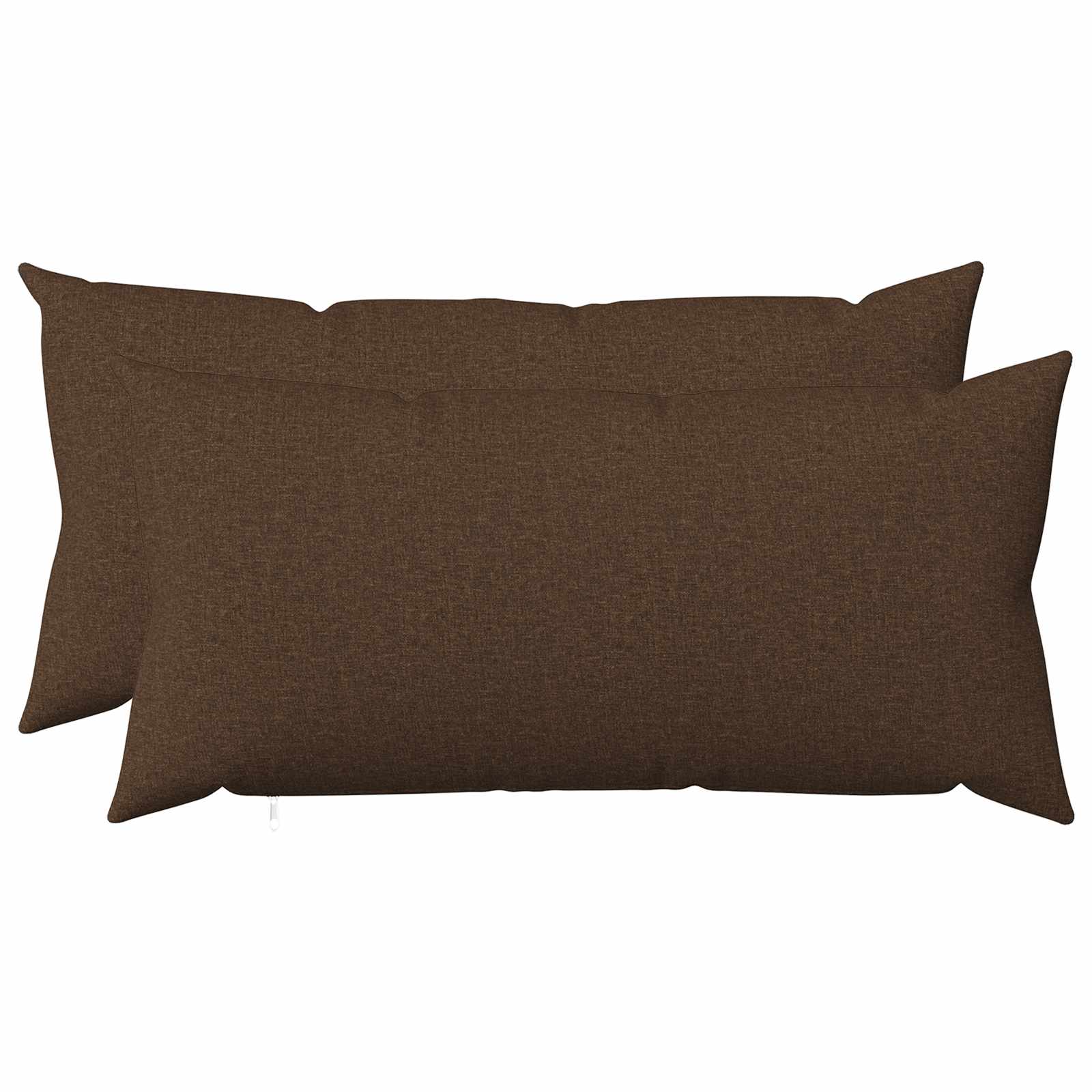 vidaXL Povlak na polštář 2 ks HEERLEN Hnědá 40 x 80 cm Textil