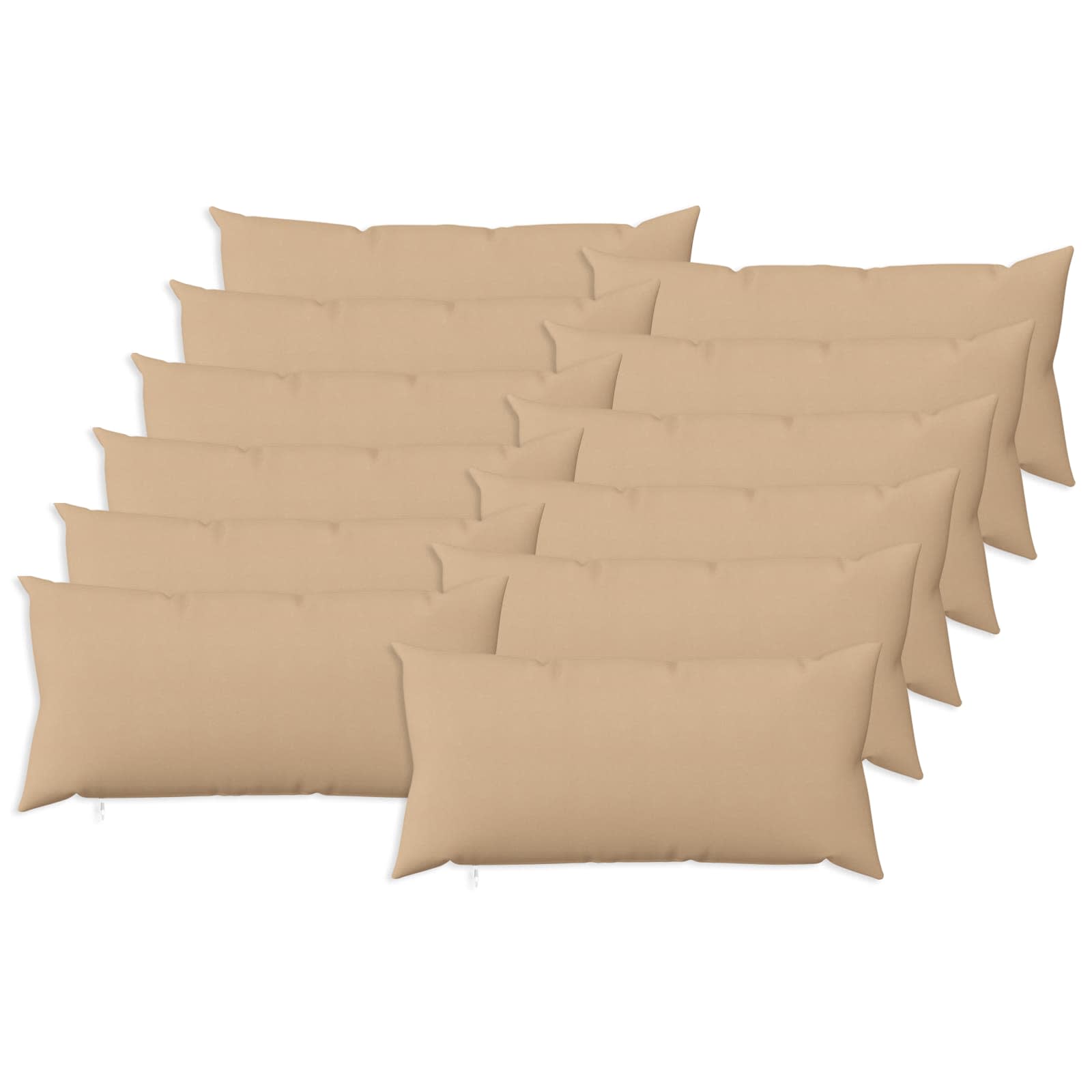 Prevleka za blazino 12 kos HEERLEN Krem 40 x 80 cm Blago