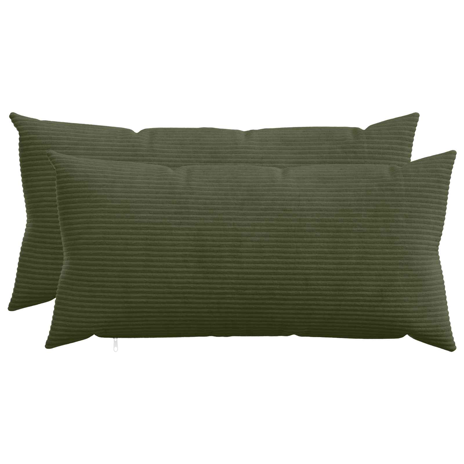 Kussensloop 2 pcs HEERLEN Groen 40 x 80 cm corduroy image 1