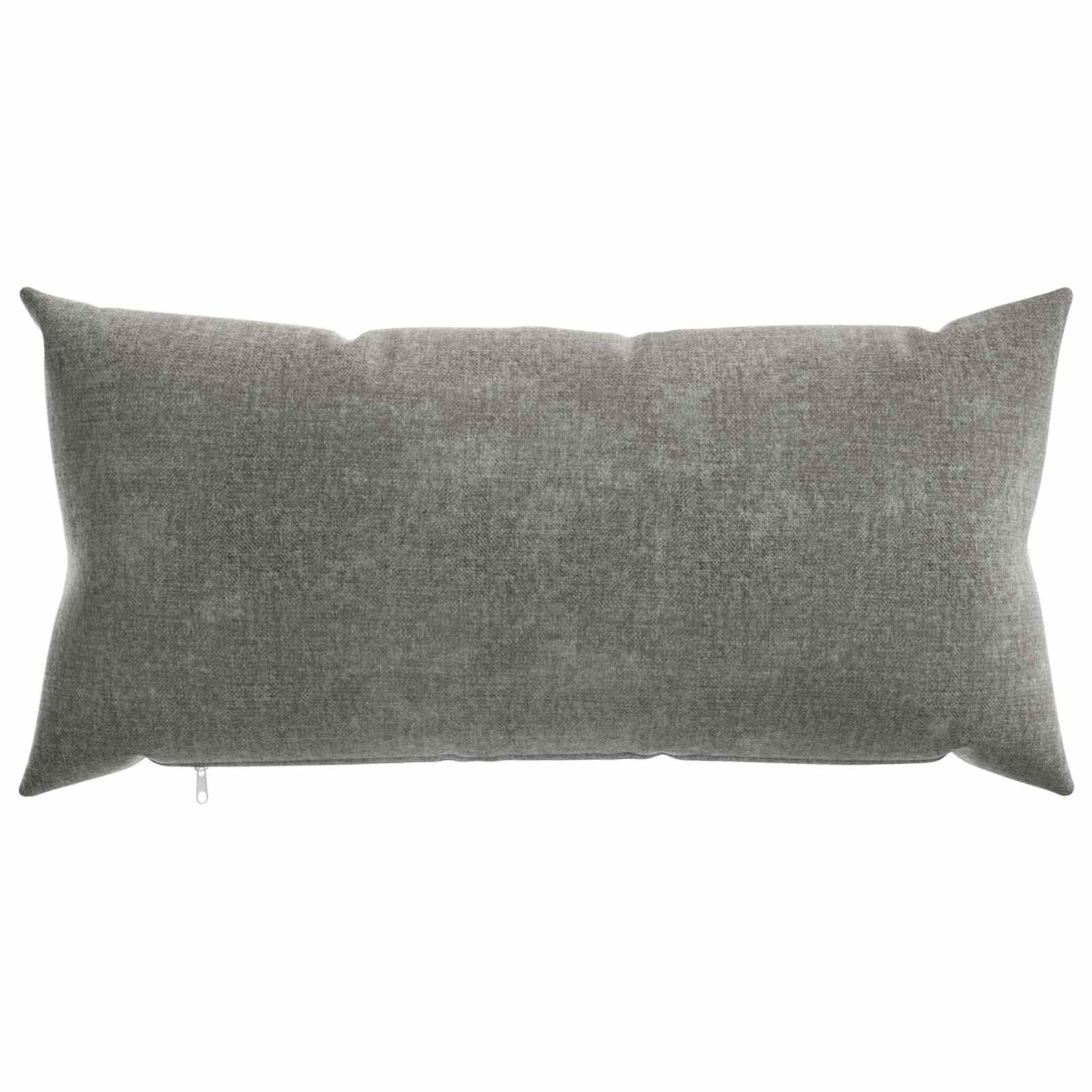 vidaXL Kissenbezug 2 stk. HEERLEN Dunkelgrau 40 x 80 cm Chenille-Stoff – Bild 3