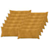 vidaXL Diivanipadi 12 pcs HEERLEN Kollane 40 x 80 cm Mikrofliis