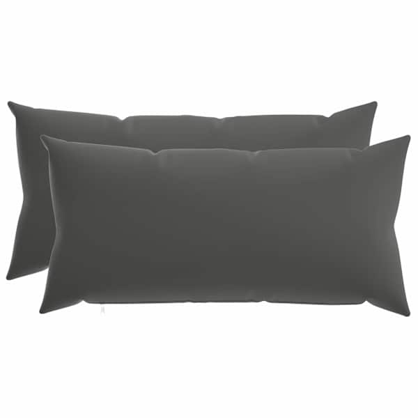 vidaXL Diivanipadi 2 pcs HEERLEN Antratsiit 40 x 80 cm Pol&uuml;ester