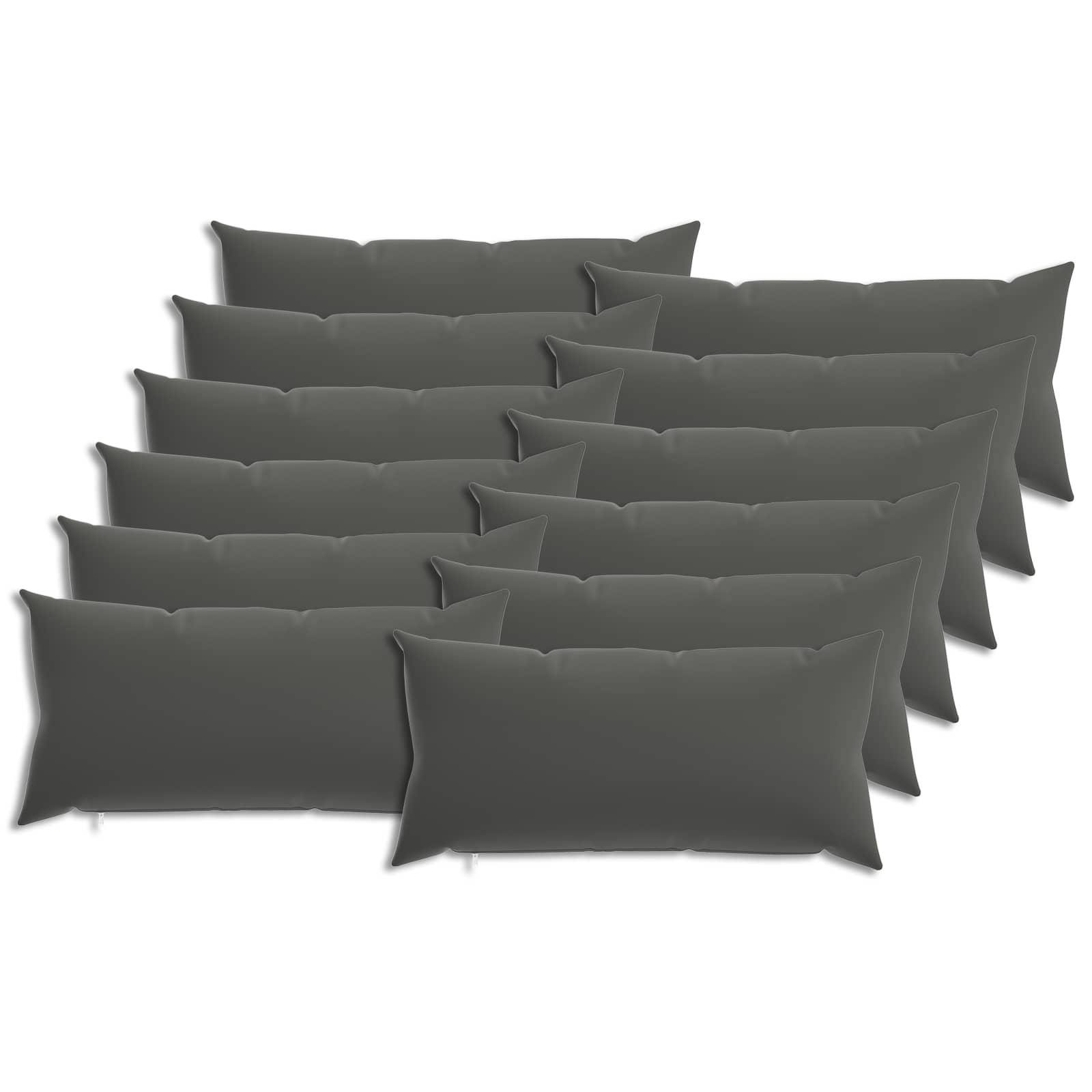 Kussensloop 12 pcs HEERLEN Antraciet 40 x 80 cm Polyester image 1
