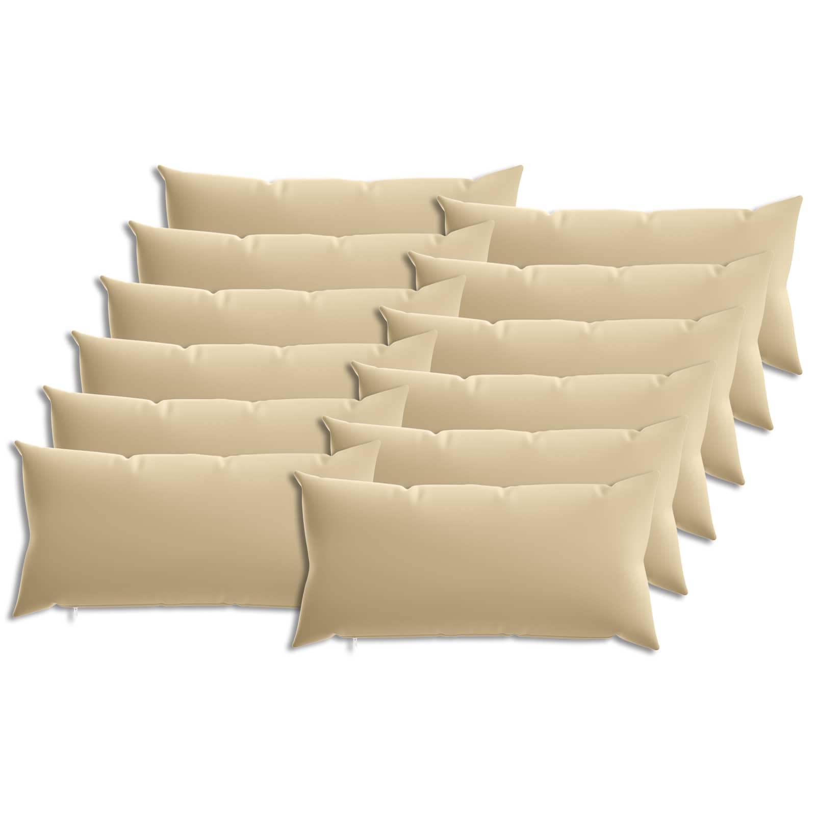 Kussensloop 12 pcs HEERLEN Beige 40 x 80 cm Polyester image 1