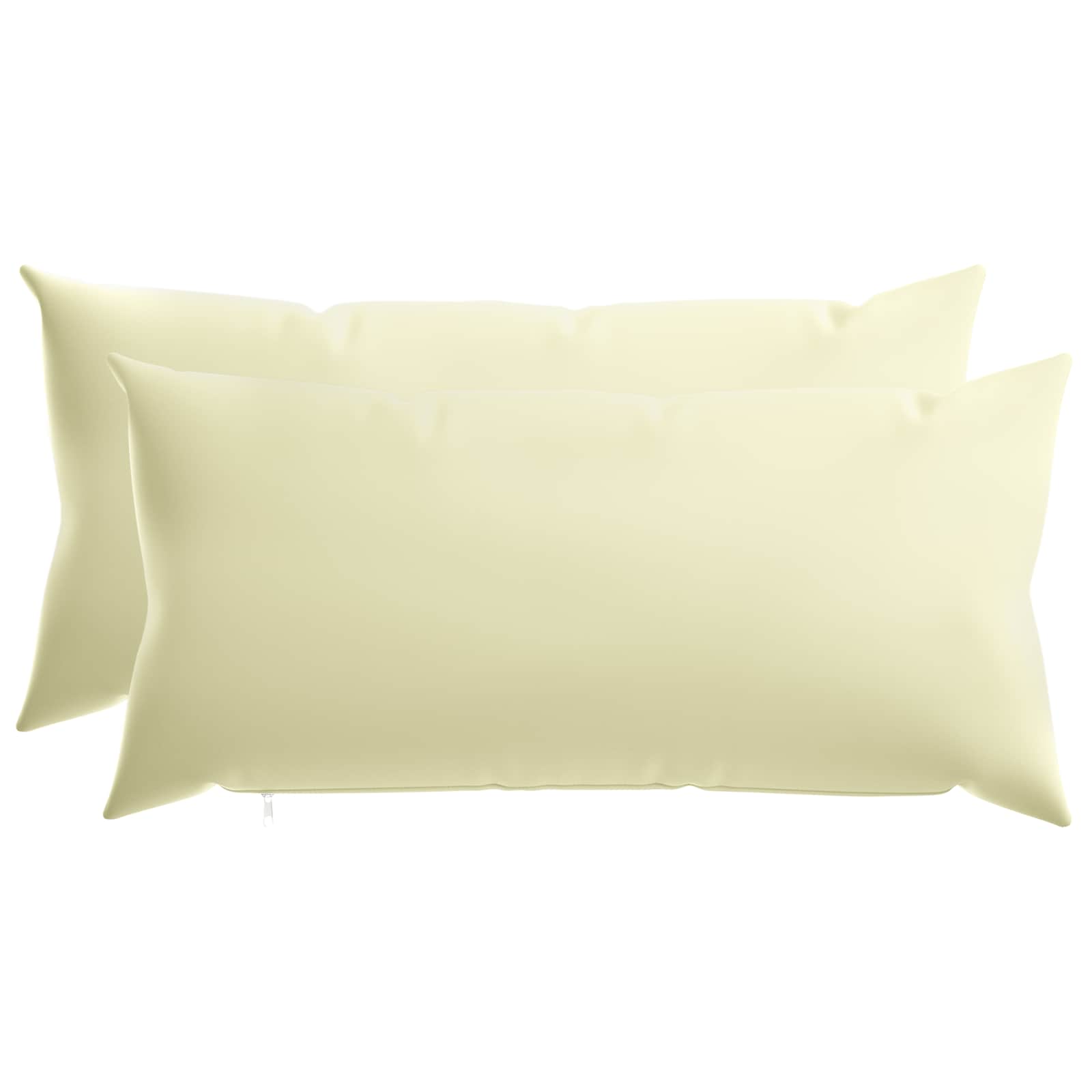 Kussensloop 2 pcs HEERLEN Crèmekleurig 40 x 80 cm Polyester image 1