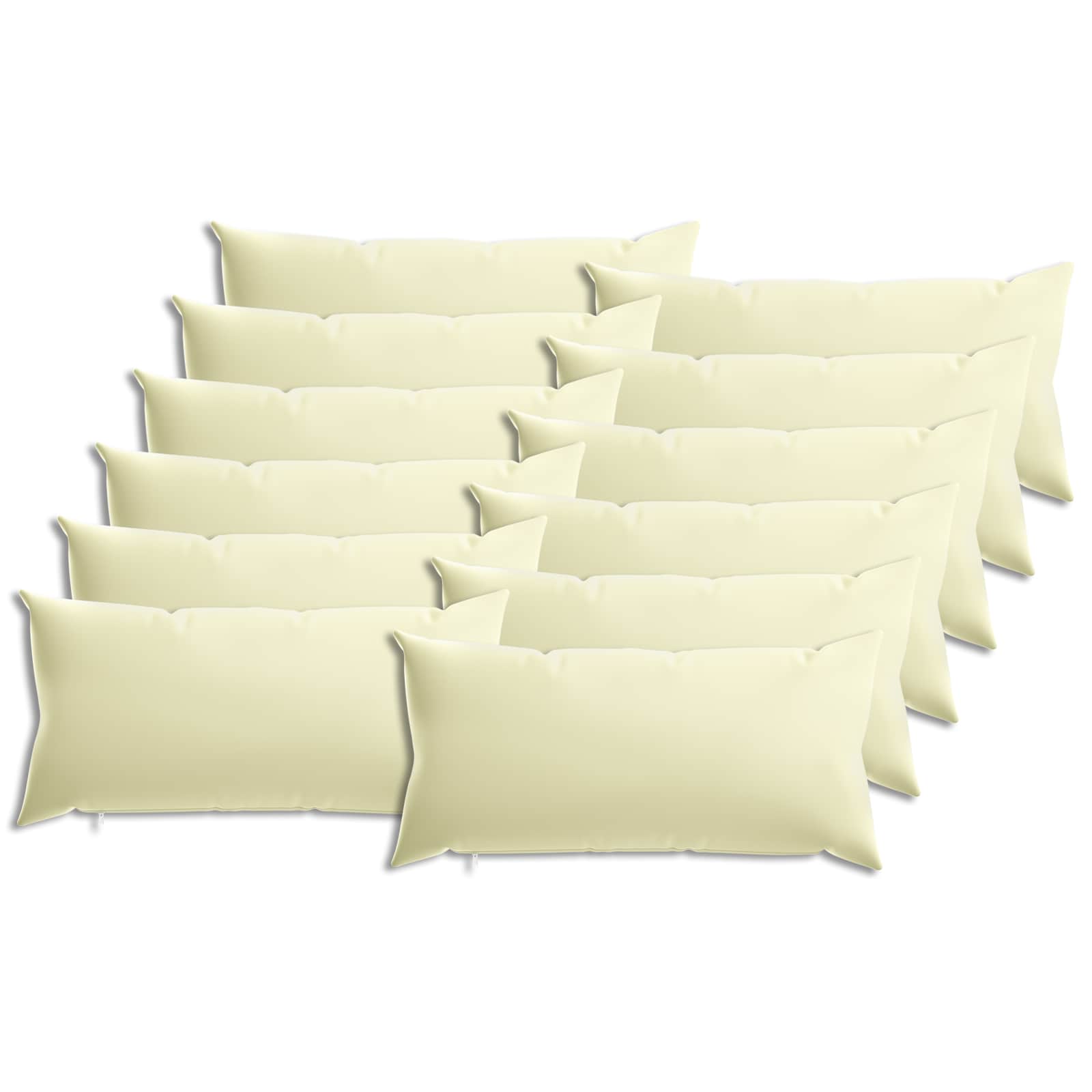 Kussensloop 12 pcs HEERLEN Crèmekleurig 40 x 80 cm Polyester image 1