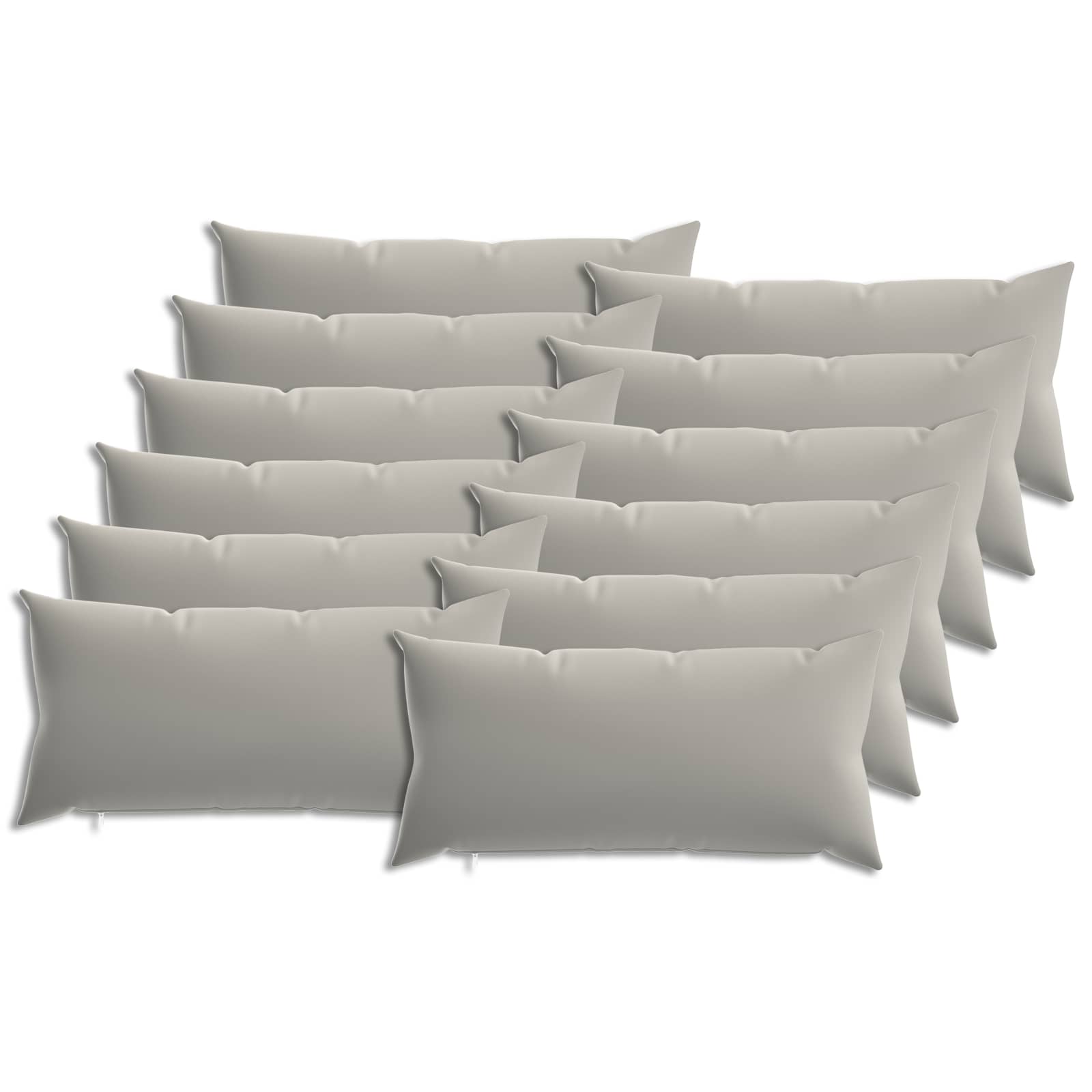 Kussensloop 12 pcs HEERLEN Grijs 40 x 80 cm Polyester image 1