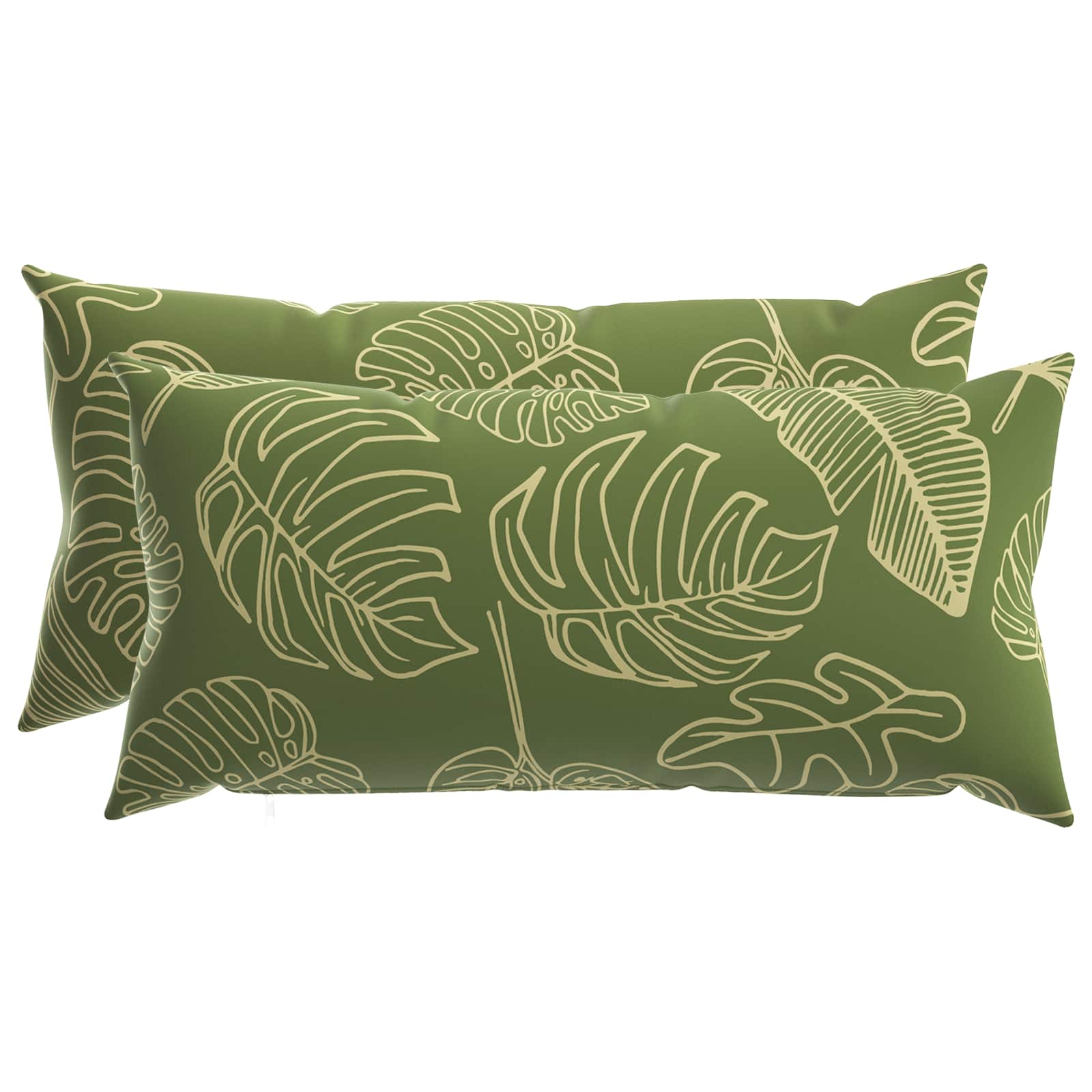 vidaXL Poťah na podložku 2 pcs HEERLEN Design s listami 40 x 80 cm