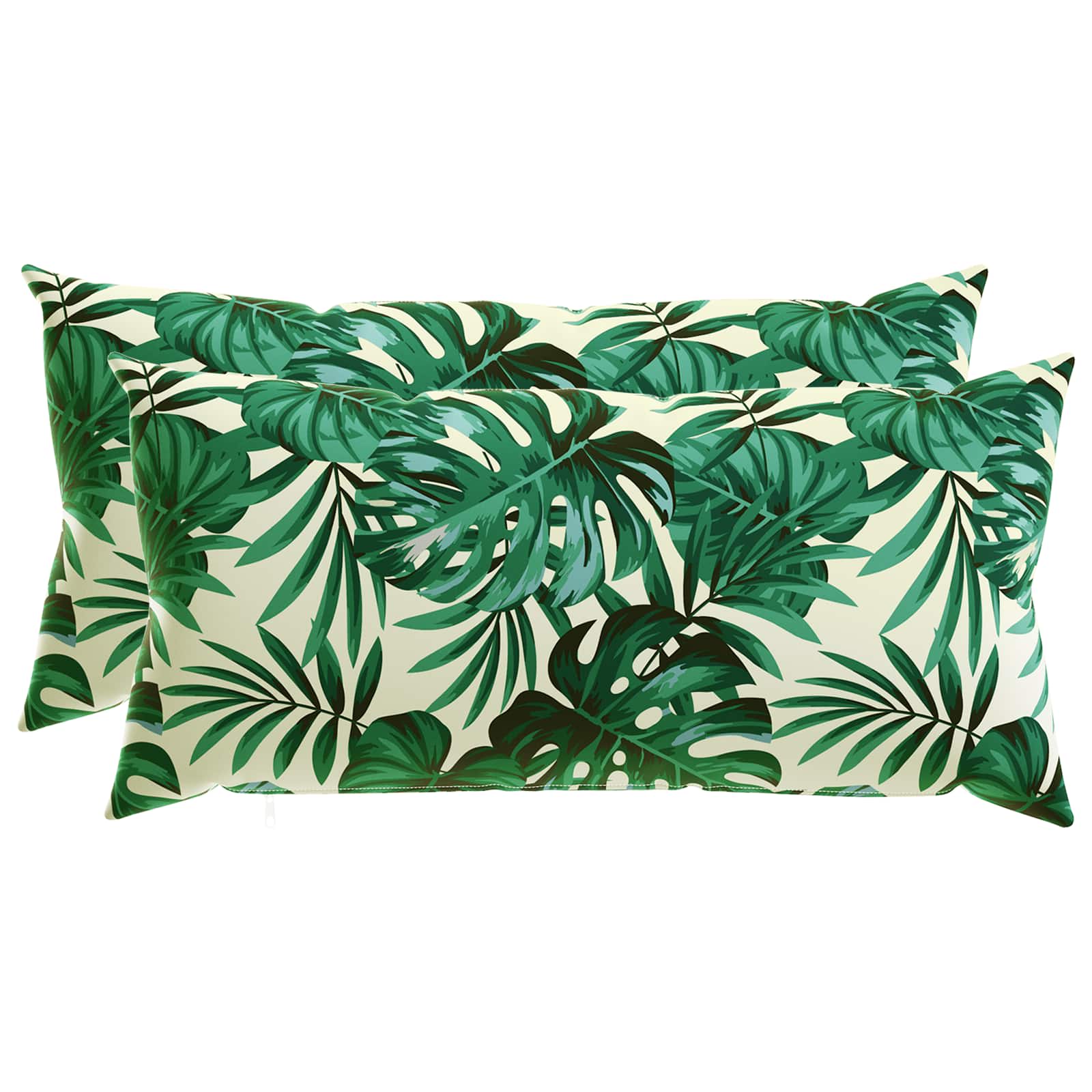 Kussensloop 2 pcs HEERLEN Bladpatroon 40 x 80 cm Polyester image 1