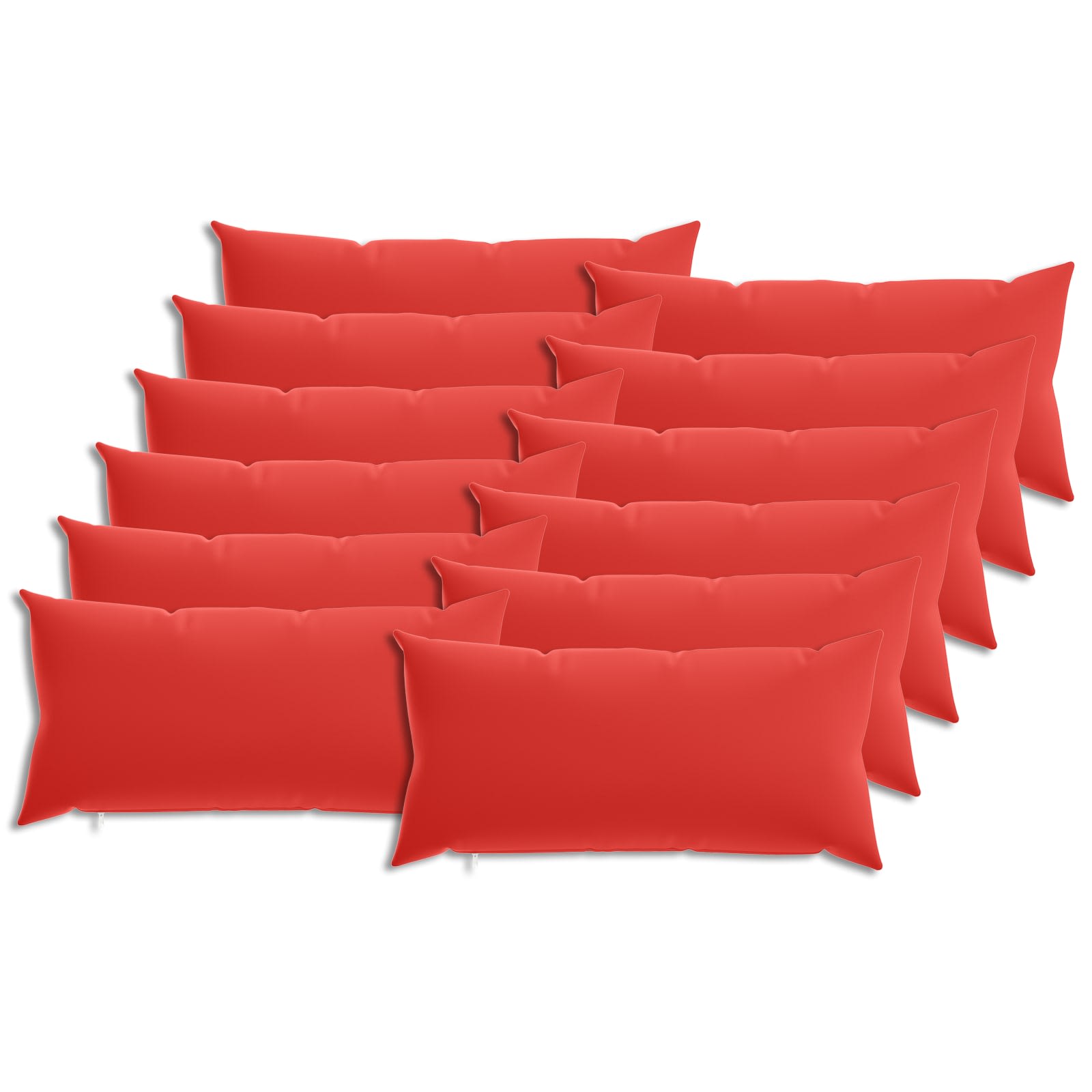 Kussensloop 12 pcs HEERLEN Rood 40 x 80 cm Polyester image 1