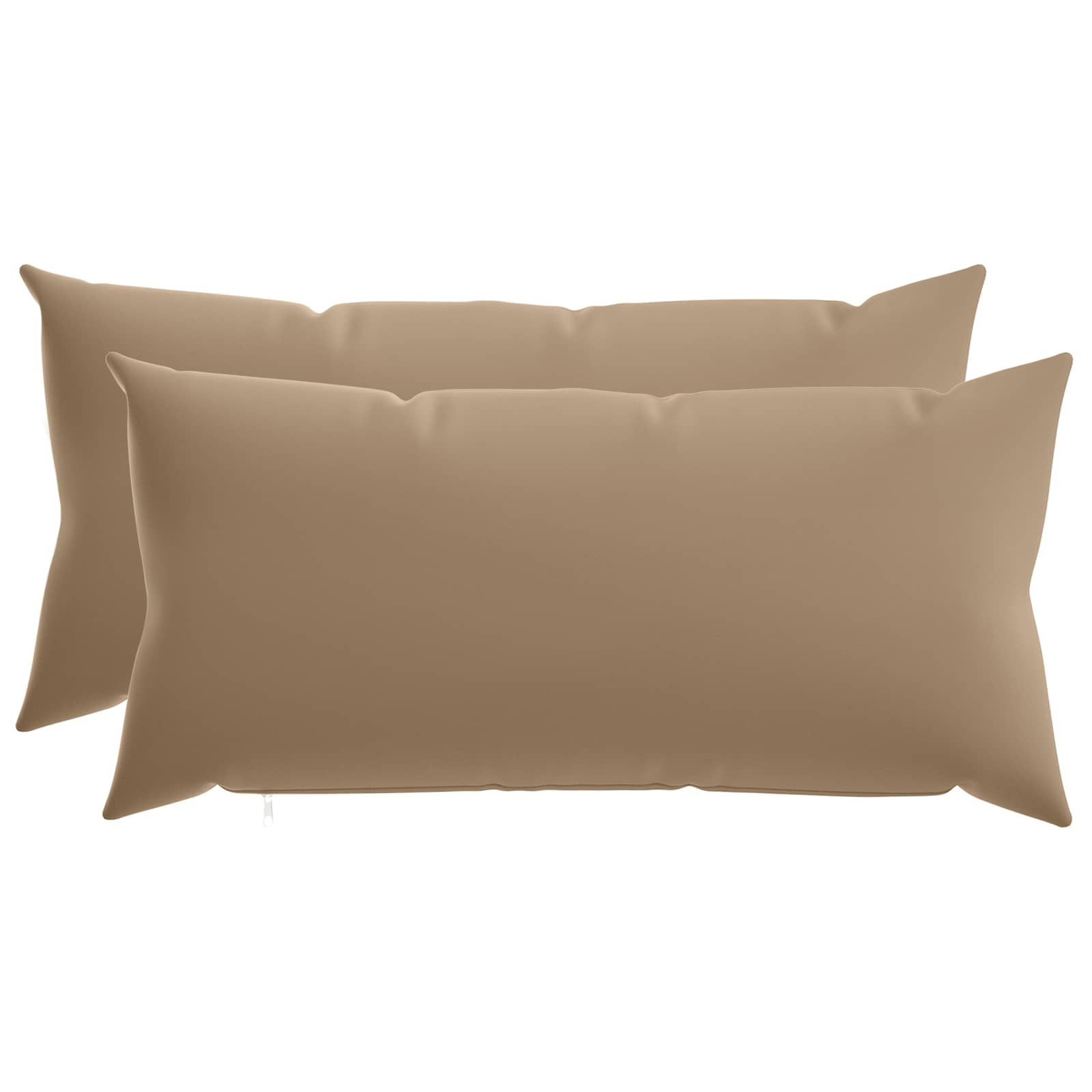 Kussensloop 2 st HEERLEN Taupe 40 x 80 cm Polyester image 1