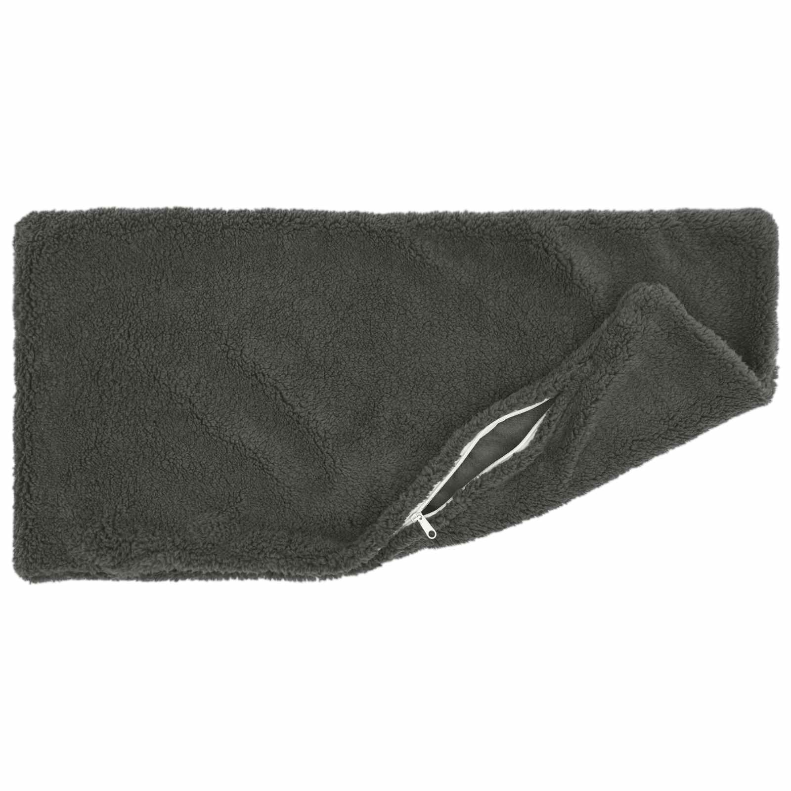 Prevleka za blazino 6 kos HEERLEN Temno siva 40 x 80 cm Bouclé