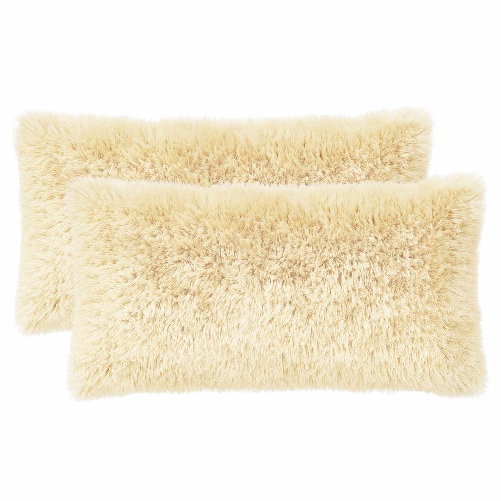 Kussensloop 2 pcs HEERLEN Crèmekleurig 40 x 80 cm PV Fleece image 2