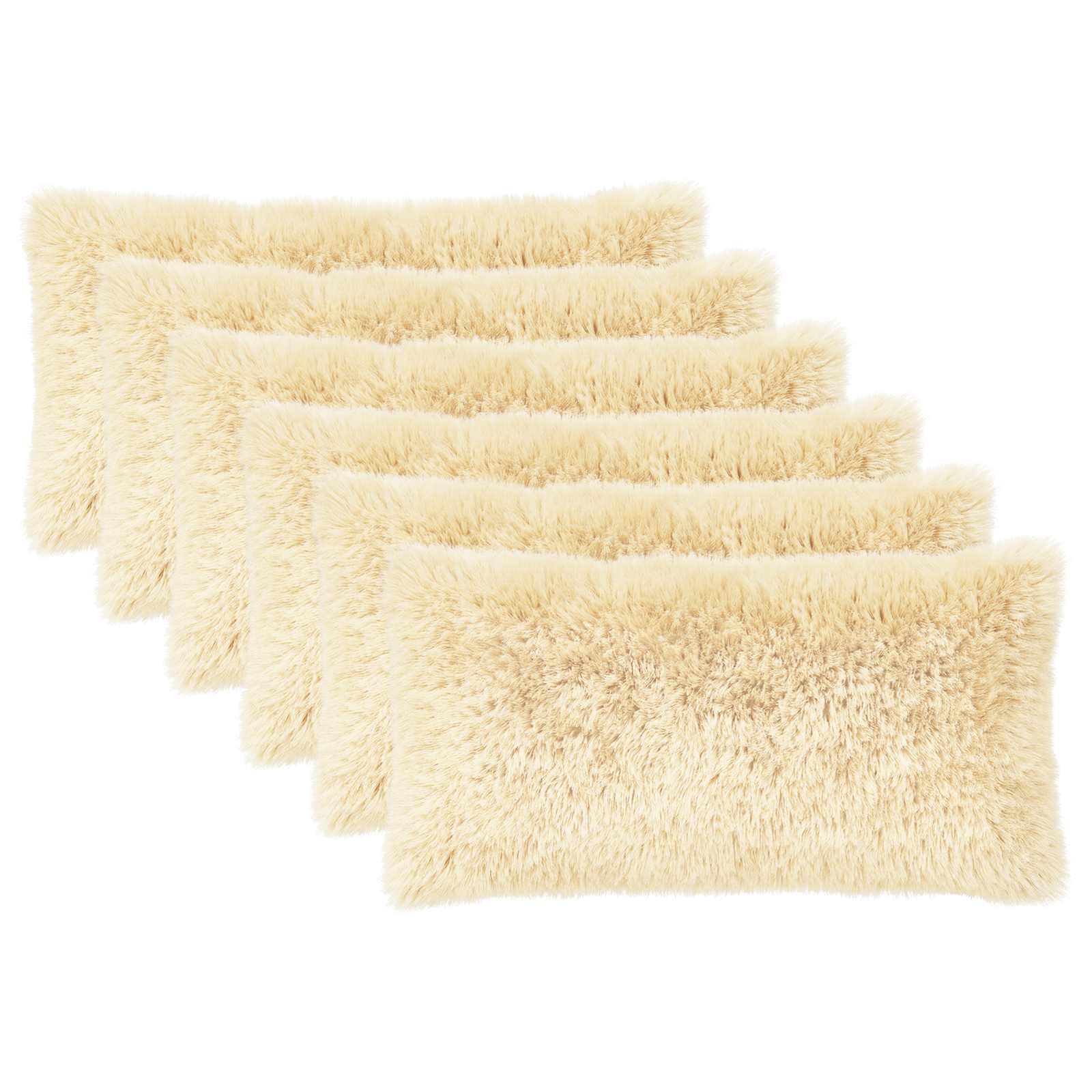 Kussensloop 6 pcs HEERLEN Crèmekleurig 40 x 80 cm PV Fleece image 2
