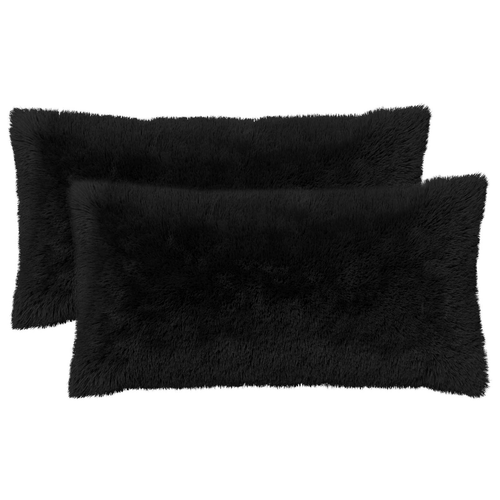 Kussensloop 2 pcs HEERLEN Zwart 40 x 80 cm PV Fleece image 2