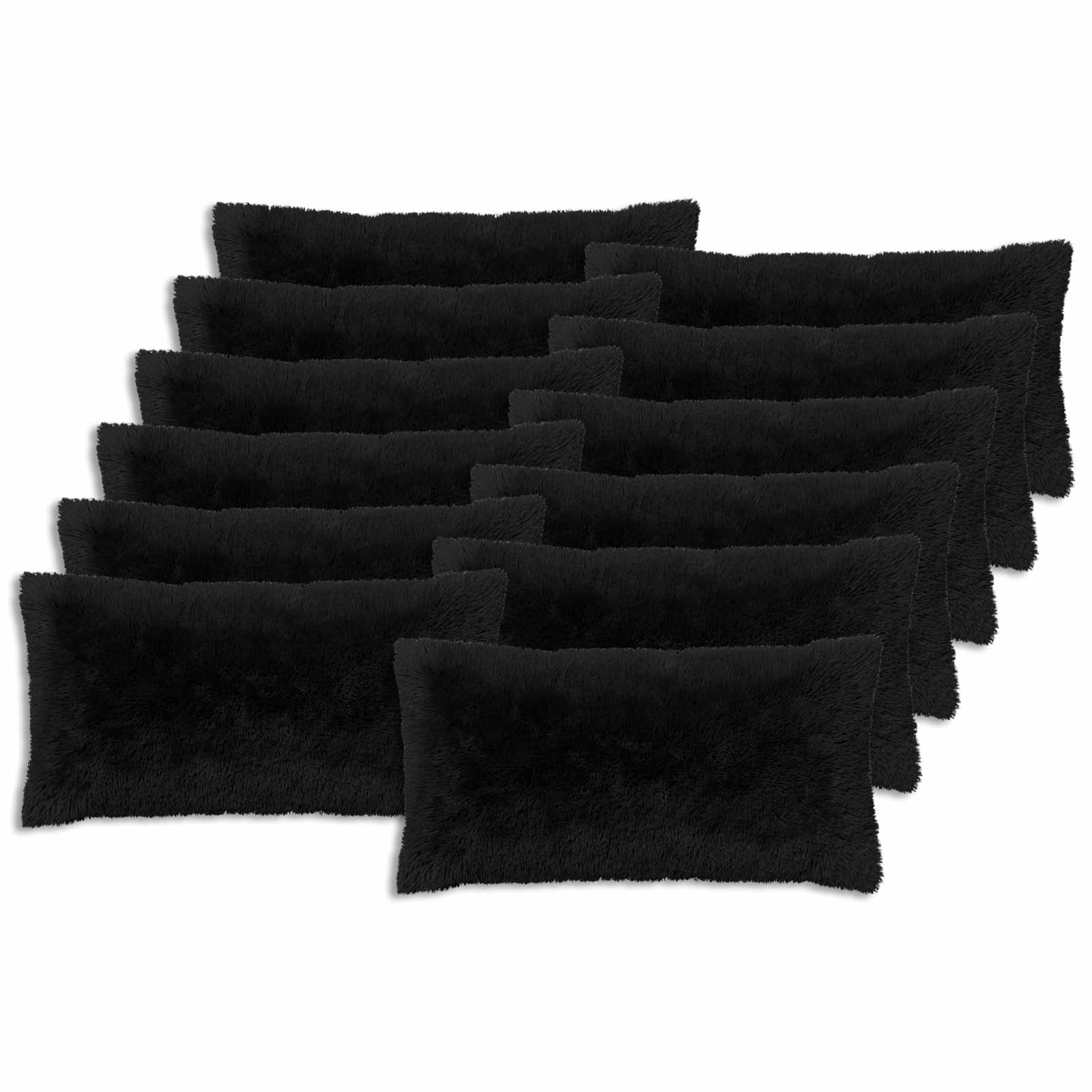 Kussensloop 12 pcs HEERLEN Zwart 40 x 80 cm PV Fleece image 2