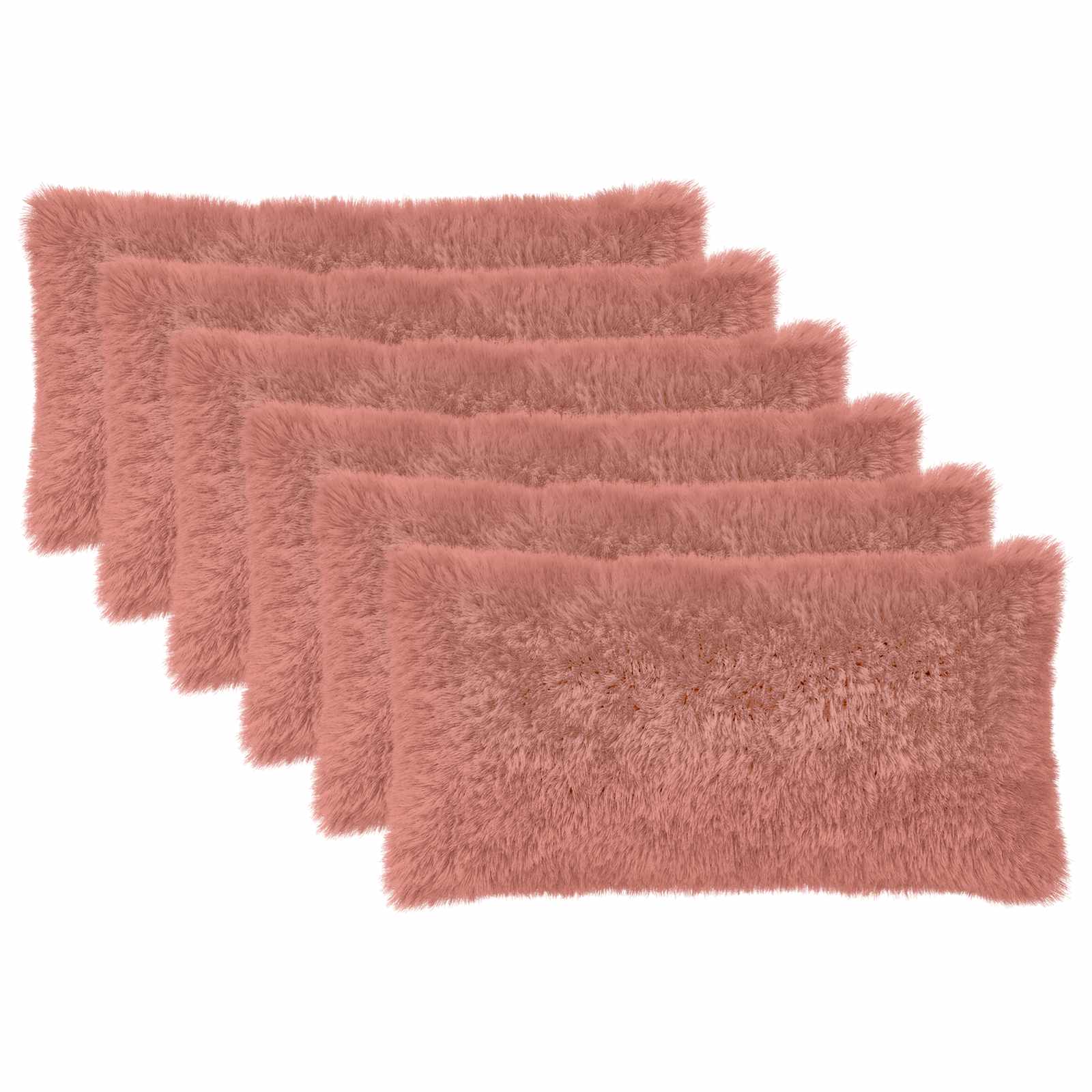 Kussensloop 6 pcs HEERLEN Roze 40 x 80 cm PV Fleece image 2