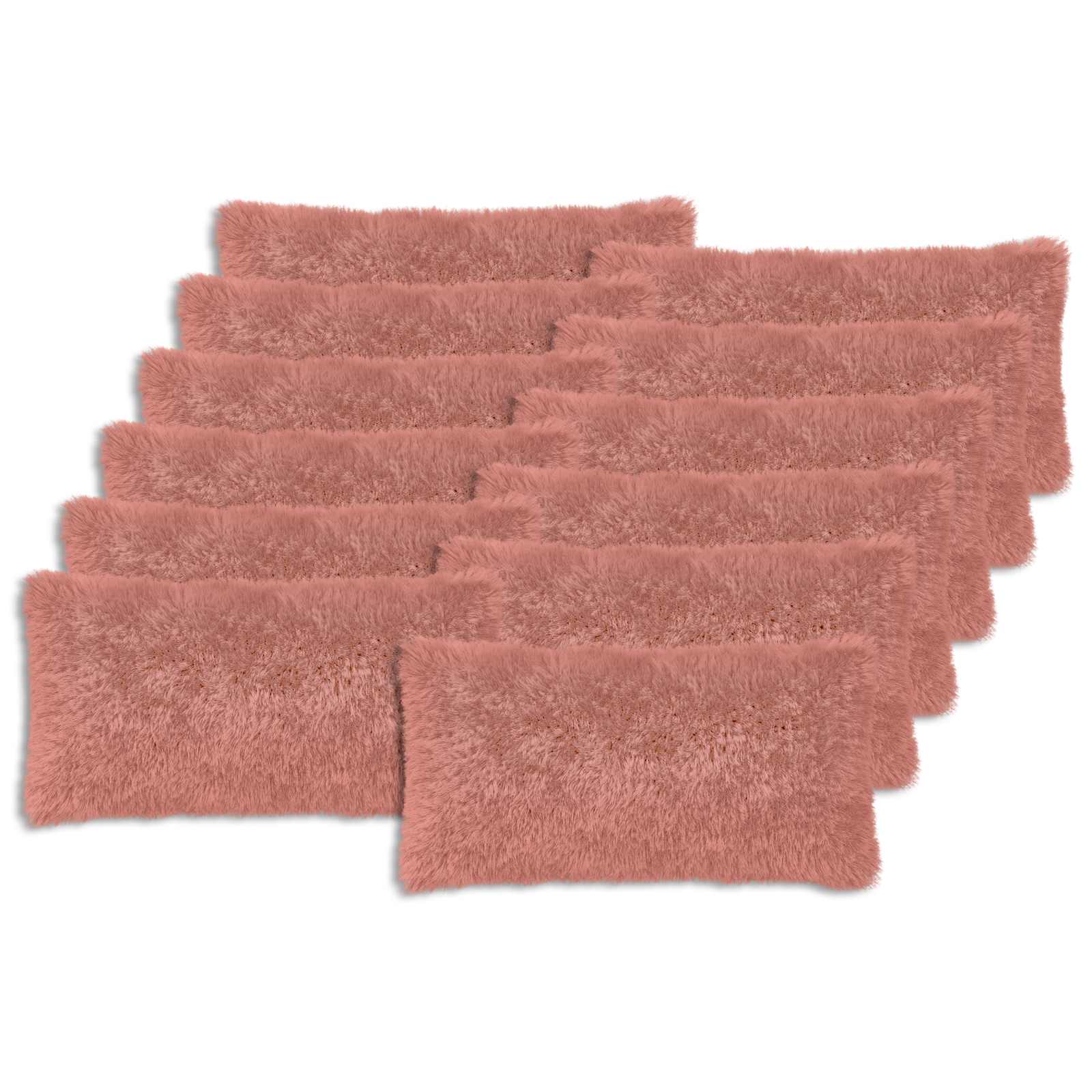 Kussensloop 12 pcs HEERLEN Roze 40 x 80 cm PV Fleece image 2