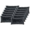 vidaXL Diivanipadi 12 pcs HEERLEN Antratsiit 40 x 80 cm PV Fliis