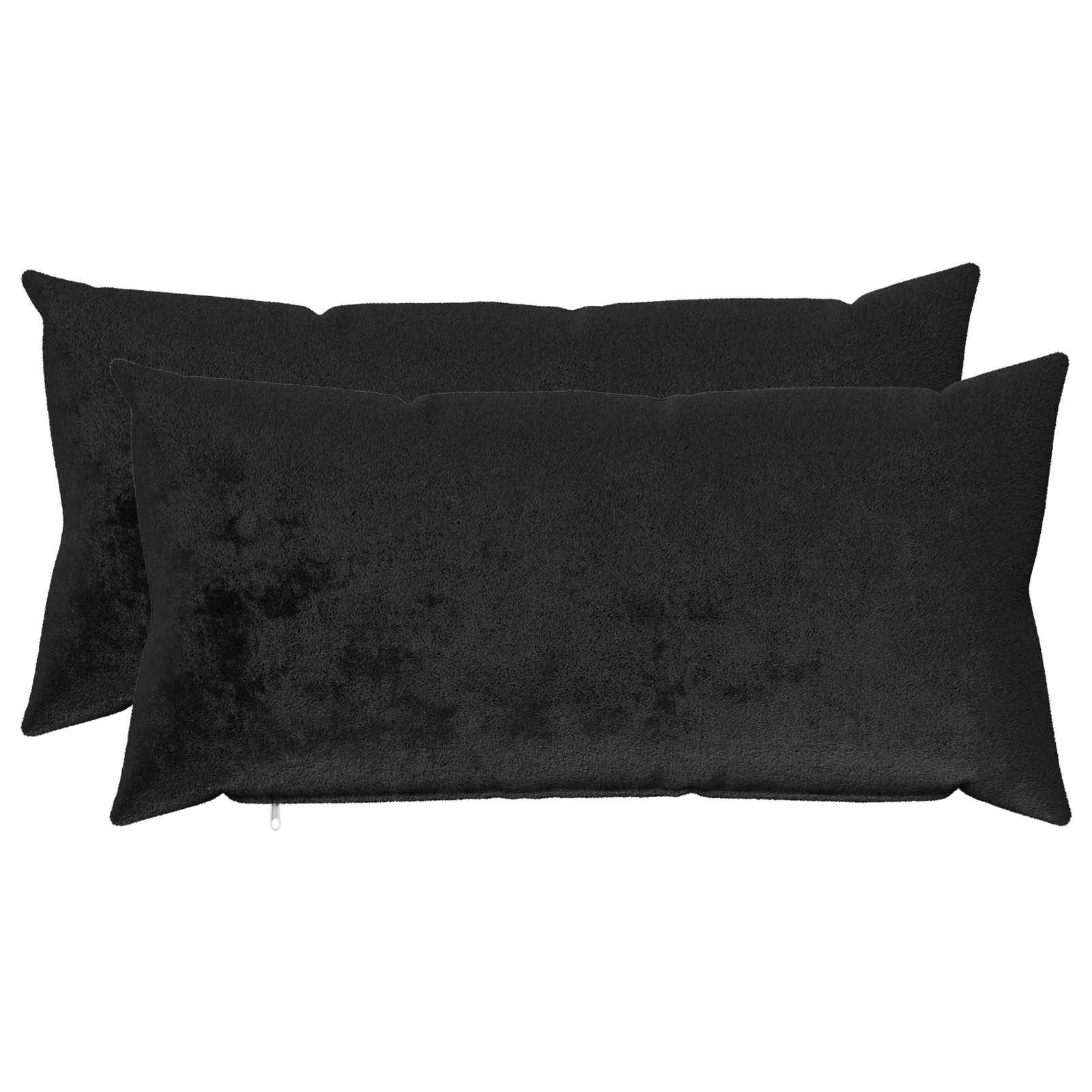 Kussensloop 2 pcs HEERLEN Zwart 40 x 80 cm Flanel image 1