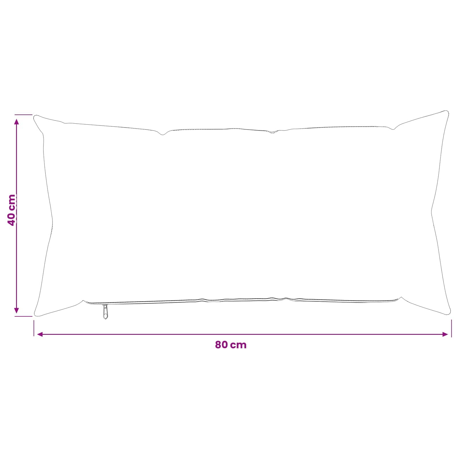 Kussensloop 2 pcs HEERLEN Zwart 40 x 80 cm Flanel image 9
