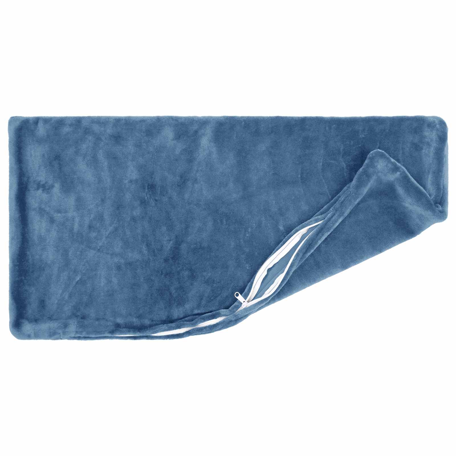 vidaXL Kussensloop 6 st HEERLEN Lichtblauw 40 x 80 cm Flanel blauw, foto 4