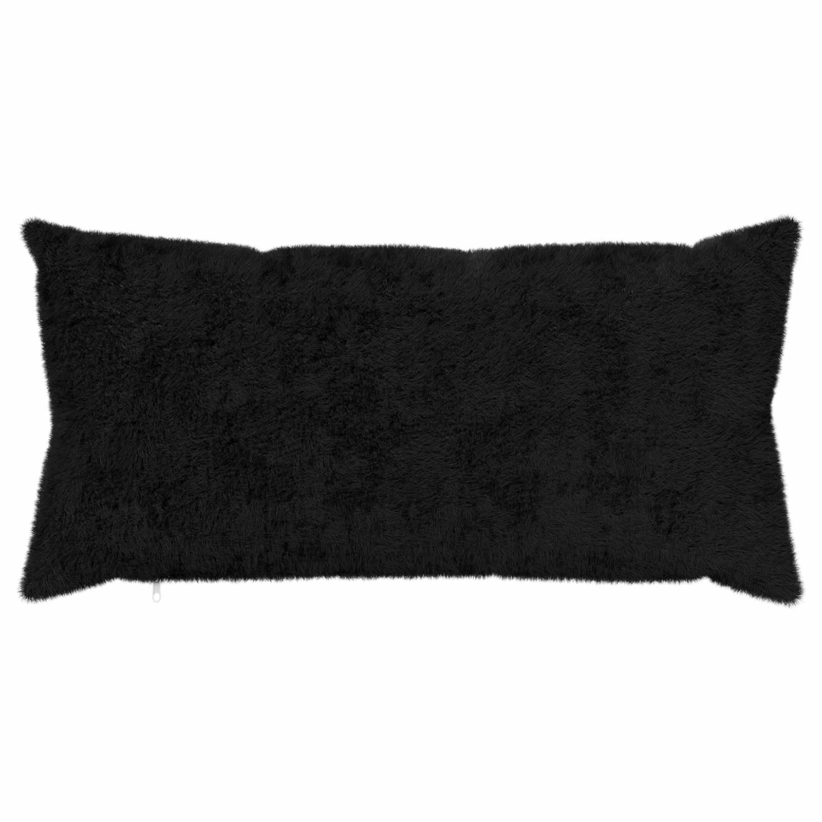 Kussensloop 6 st HEERLEN Zwart 40 x 80 cm Nep Konijnenbont image 2