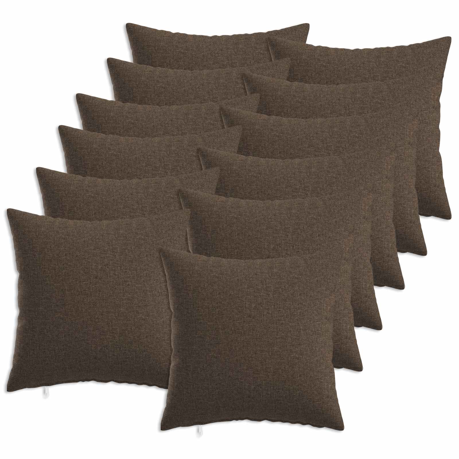 Kussensloop 12 st HEERLEN Taupe 45 x 45 cm Stof image 1