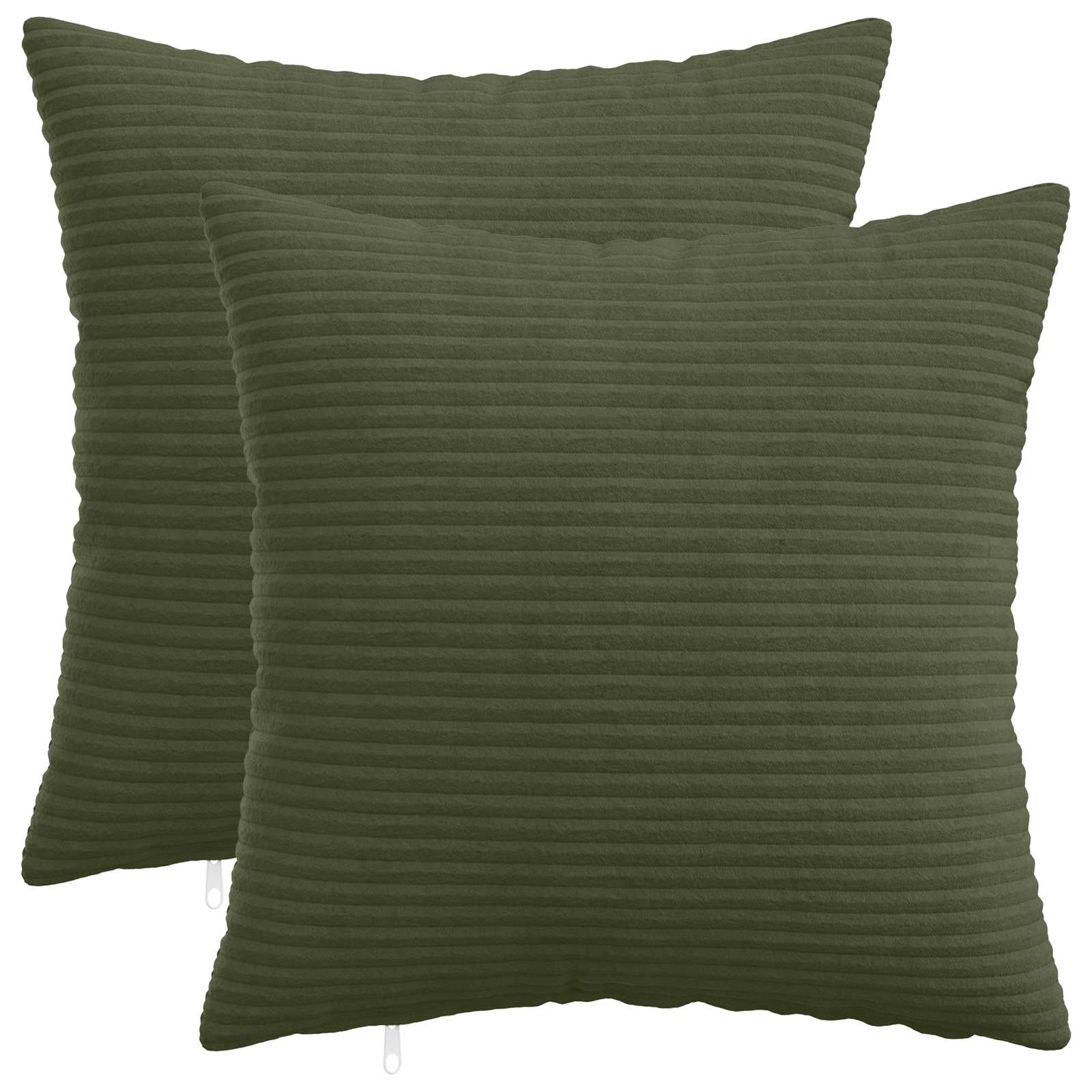 Kussensloop 2 pcs HEERLEN Groen 45 x 45 cm corduroy image 1