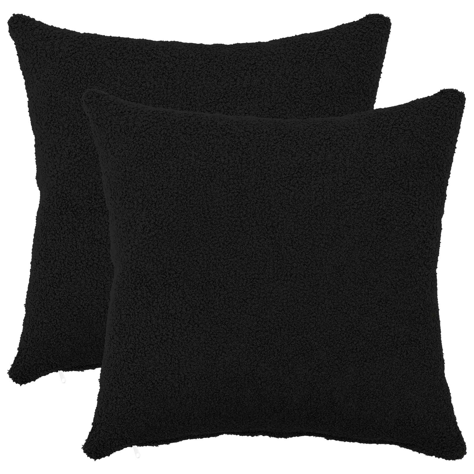 Kussensloop 2 pcs HEERLEN Zwart 45 x 45 cm Bouclé image 1
