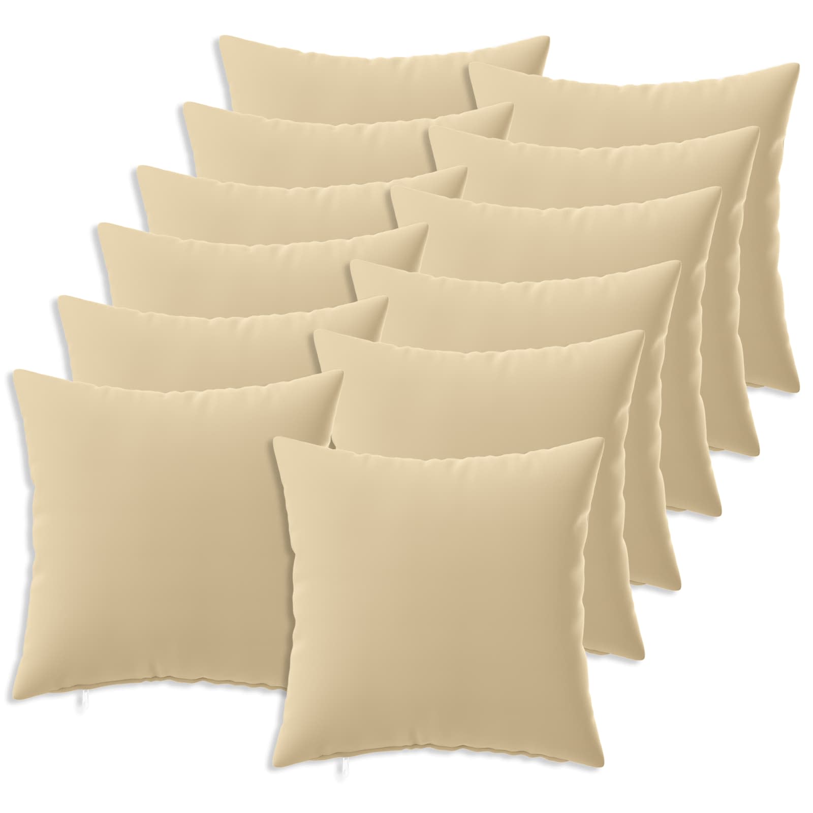 Kussensloop 12 pcs HEERLEN Beige 45 x 45 cm Polyester image 1