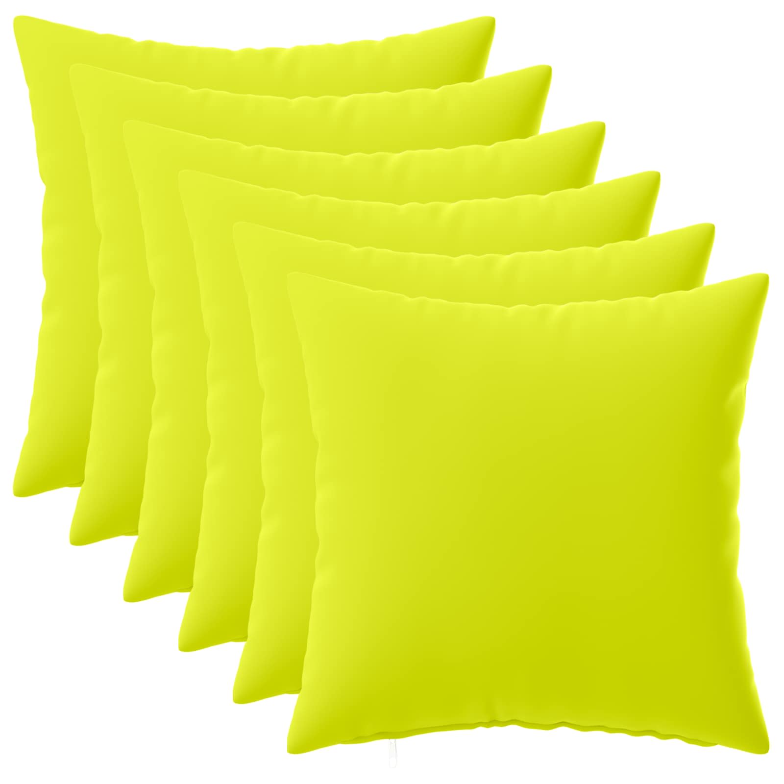 Kussensloop 6 pcs HEERLEN Helder groen 45 x 45 cm Polyester image 1