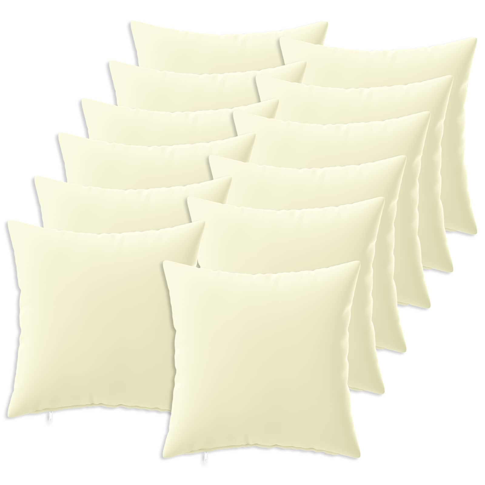 Kussensloop 12 pcs HEERLEN Crèmekleurig 45 x 45 cm Polyester image 1