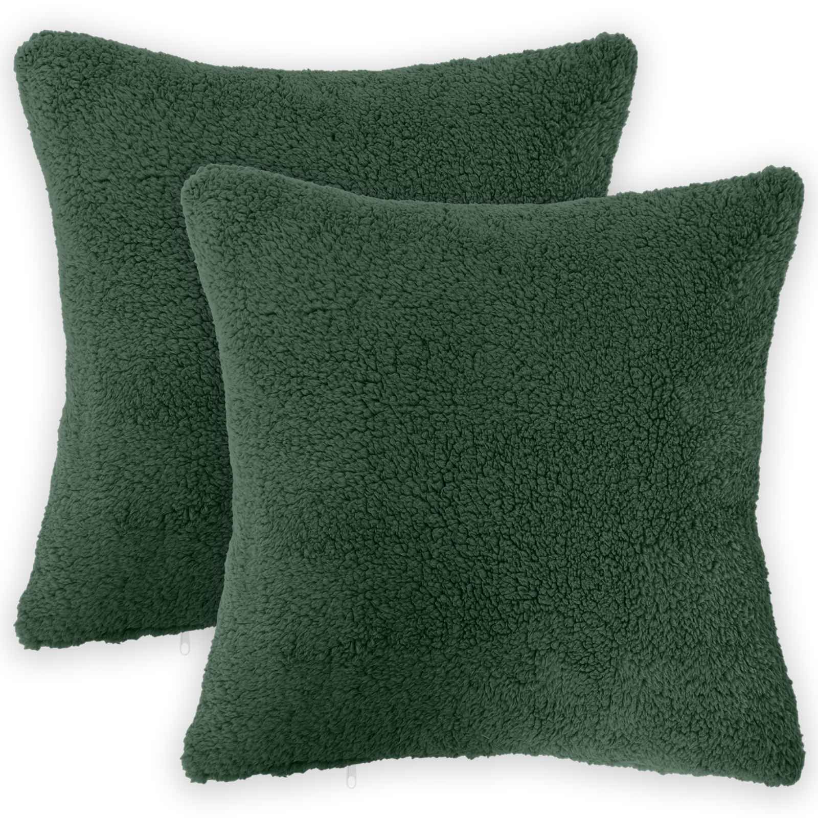Kussensloop 2 pcs HEERLEN Donkergroen 45 x 45 cm Bouclé image 1