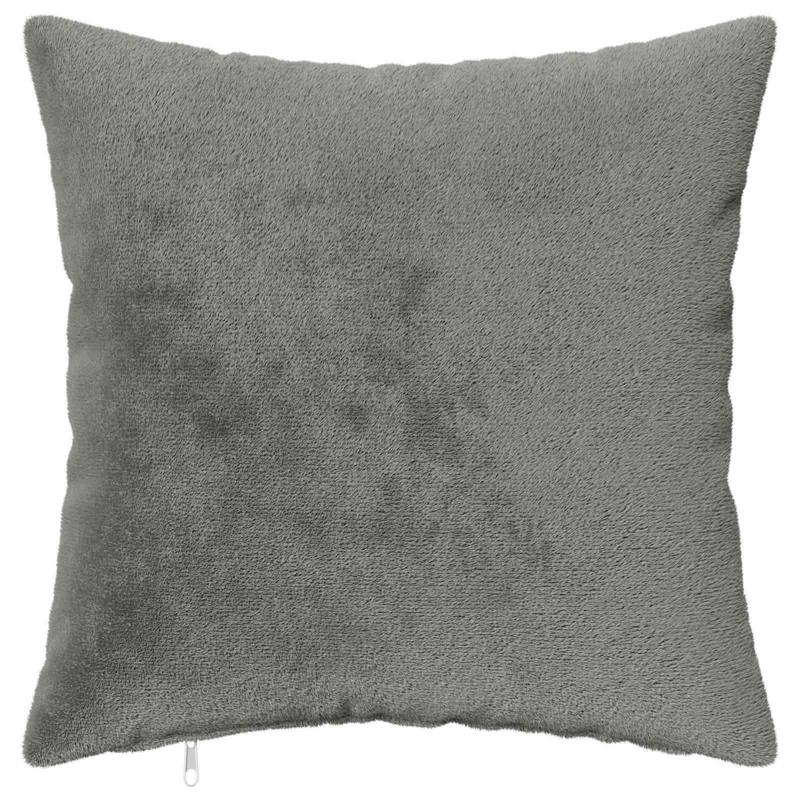 vidaXL - Kussensloop - 2 - st - HEERLEN - Donkergrijs - 45 - x - 45 - cm - Flanel