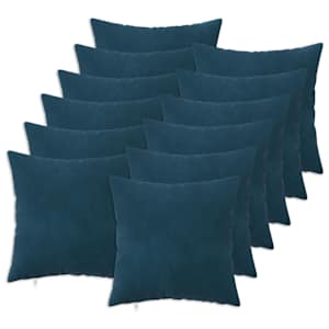 vidaXL Diivanipadi 12 pcs HEERLEN Sinine 50 x 50 cm Samet
