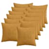 vidaXL Diivanipadi 12 pcs HEERLEN Kollane 50 x 50 cm manchester