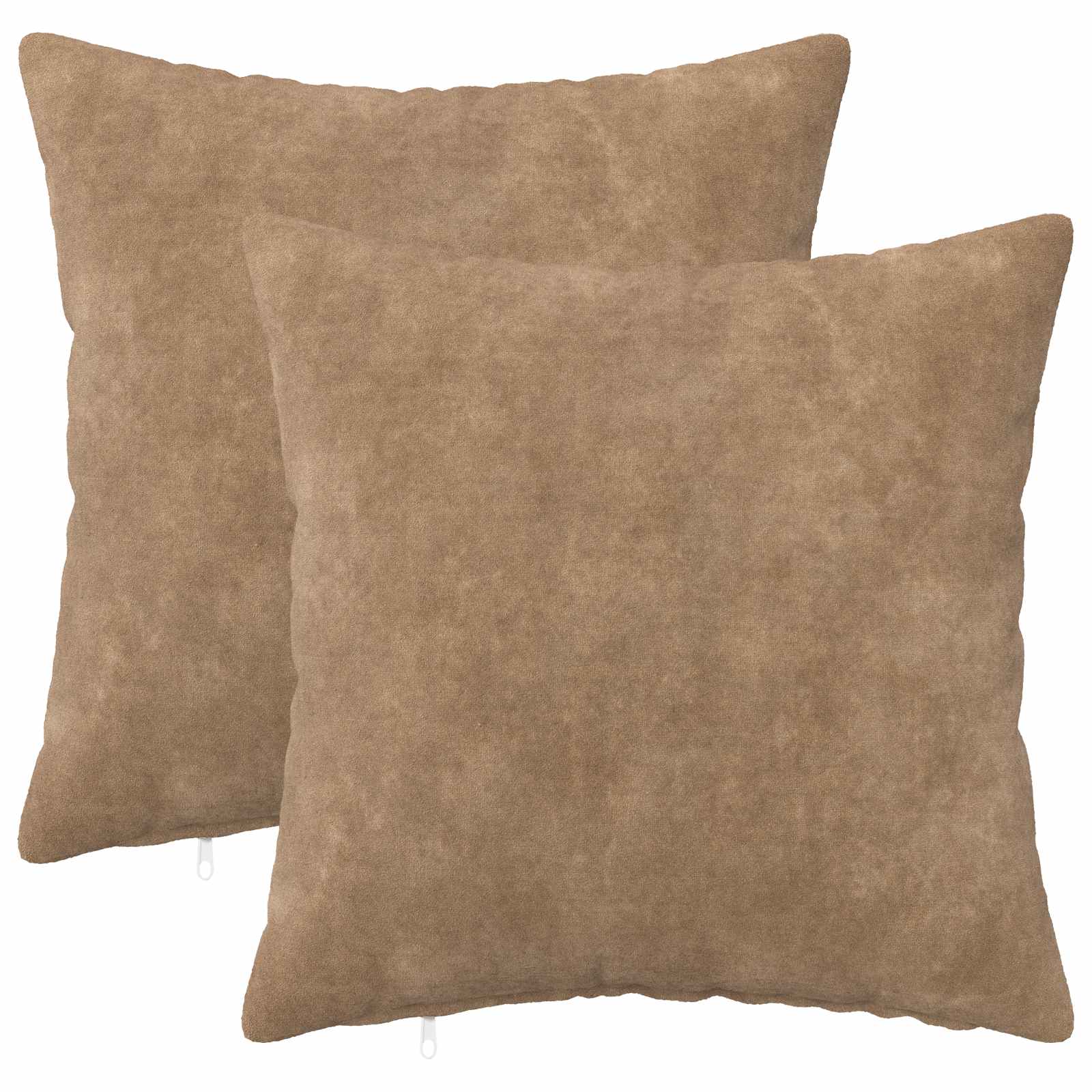 Kussensloop 2 pcs HEERLEN Taupe 50 x 50 cm Microfiber Fleece image 1