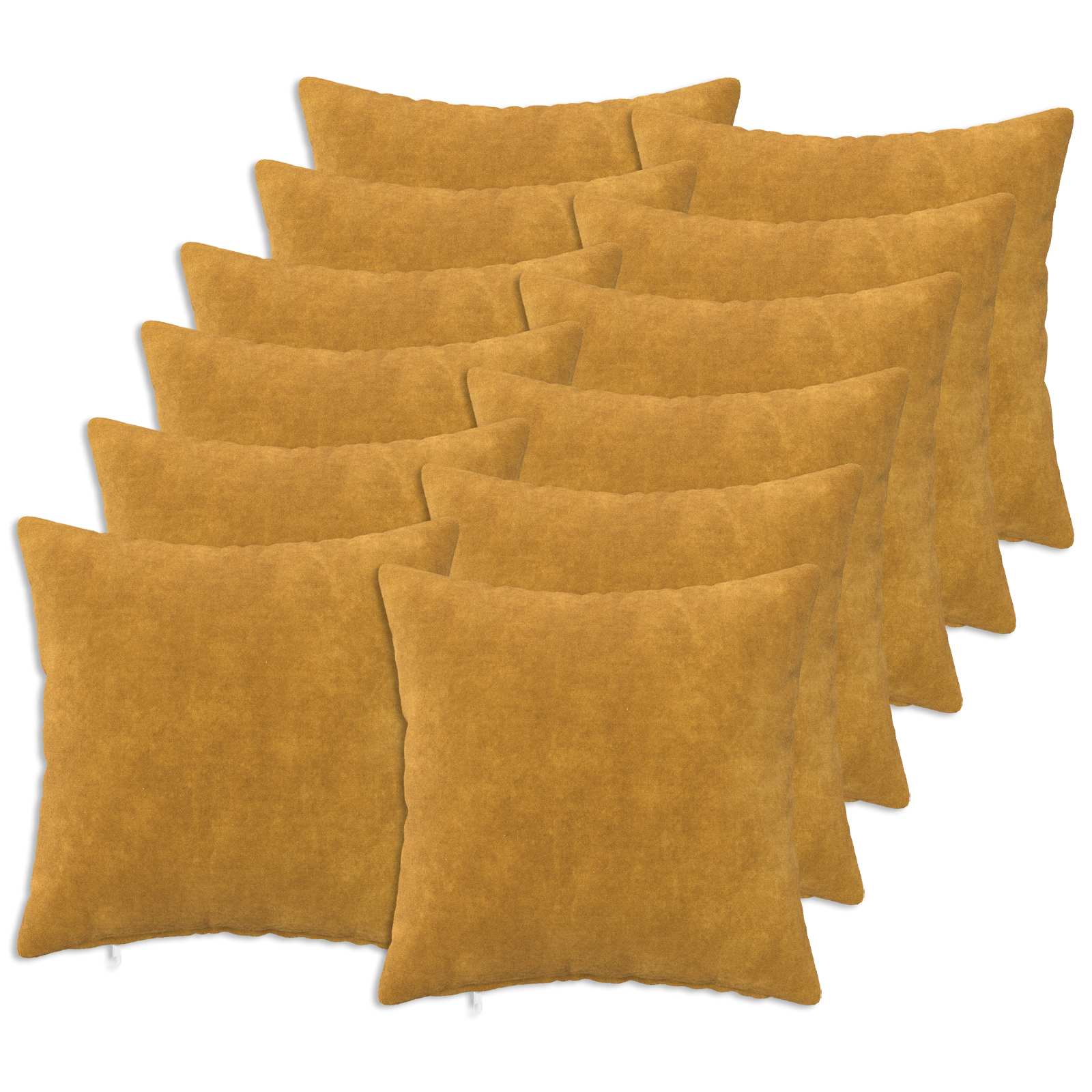 vidaXL Povlak na polštář 12 pcs HEERLEN Žlutá 50 x 50 cm