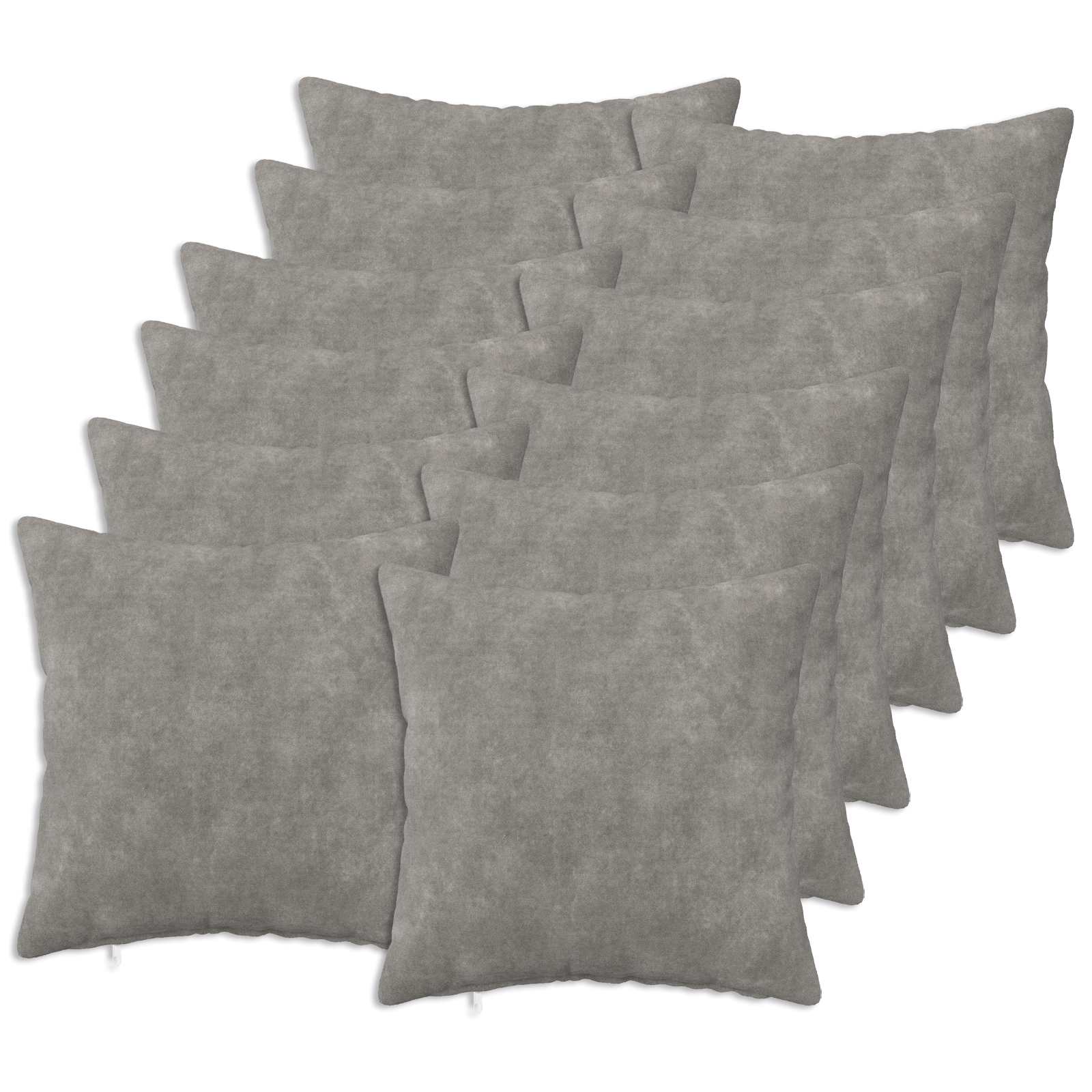 vidaXL Povlak na polštář 12 pcs HEERLEN Světle šedá 50 x 50 cm